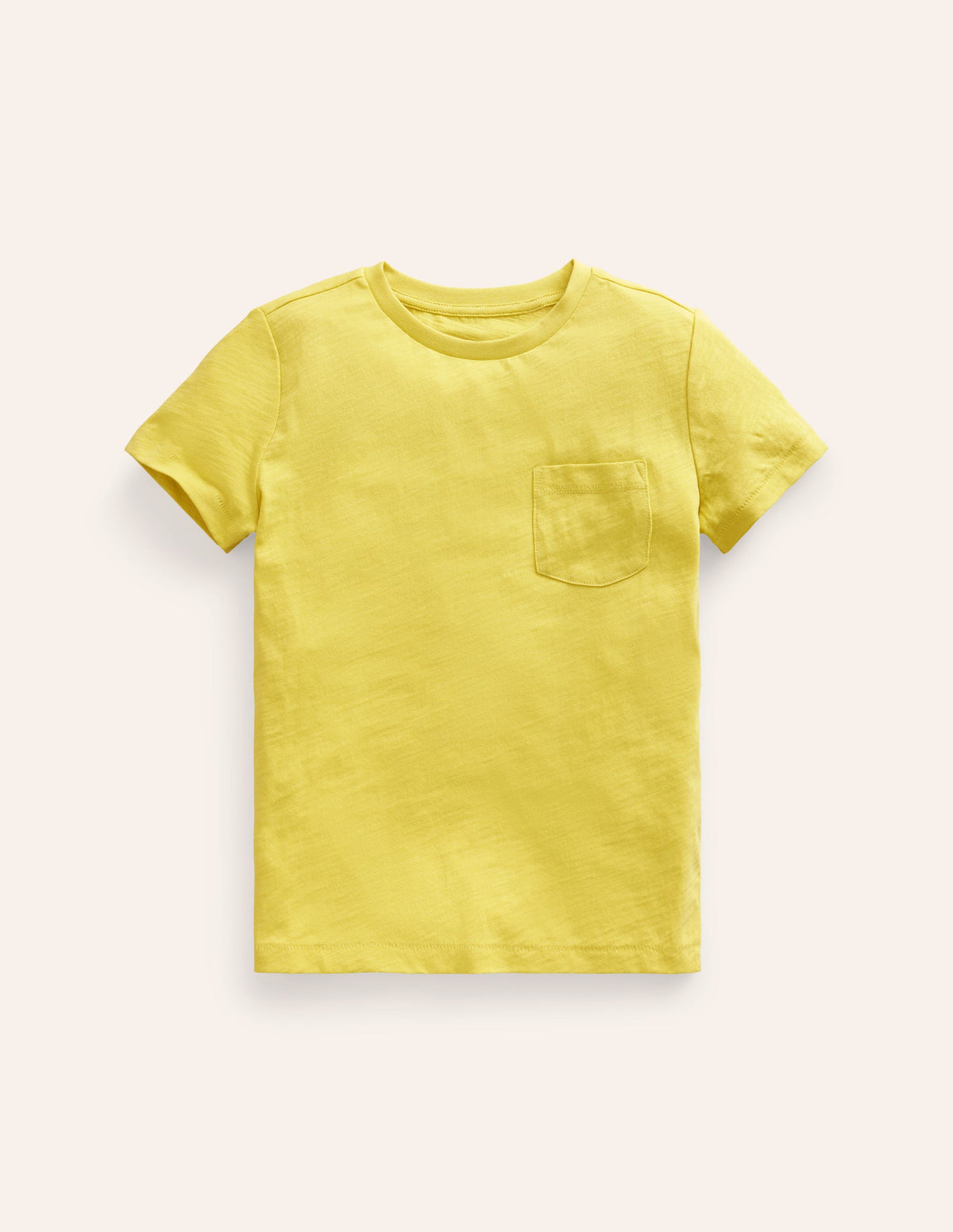 Washed Slub T-shirt-Zest Yellow-1