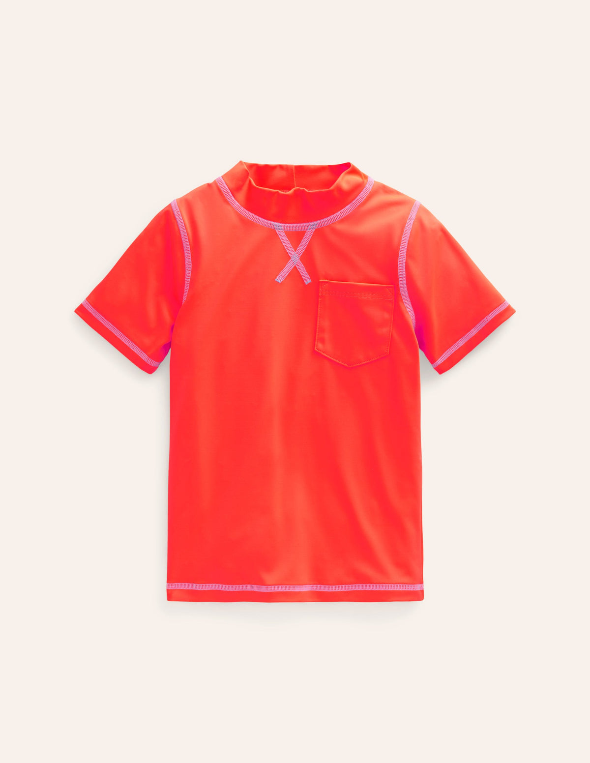 Short Sleeve Rash Vest-Paradise Orange - Image 1