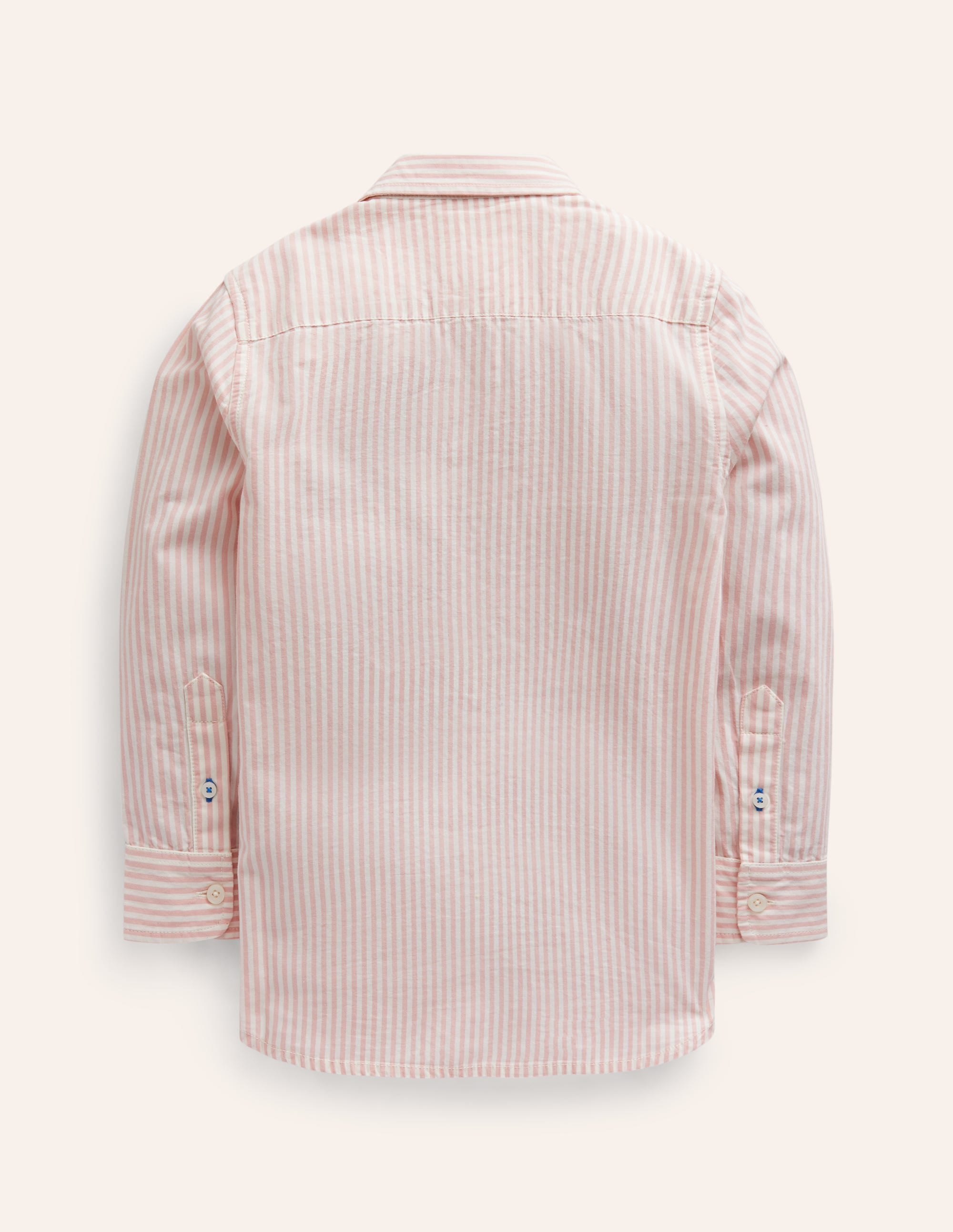 Cotton Shirt-French Pink/ Ivory Stripe - Image 2