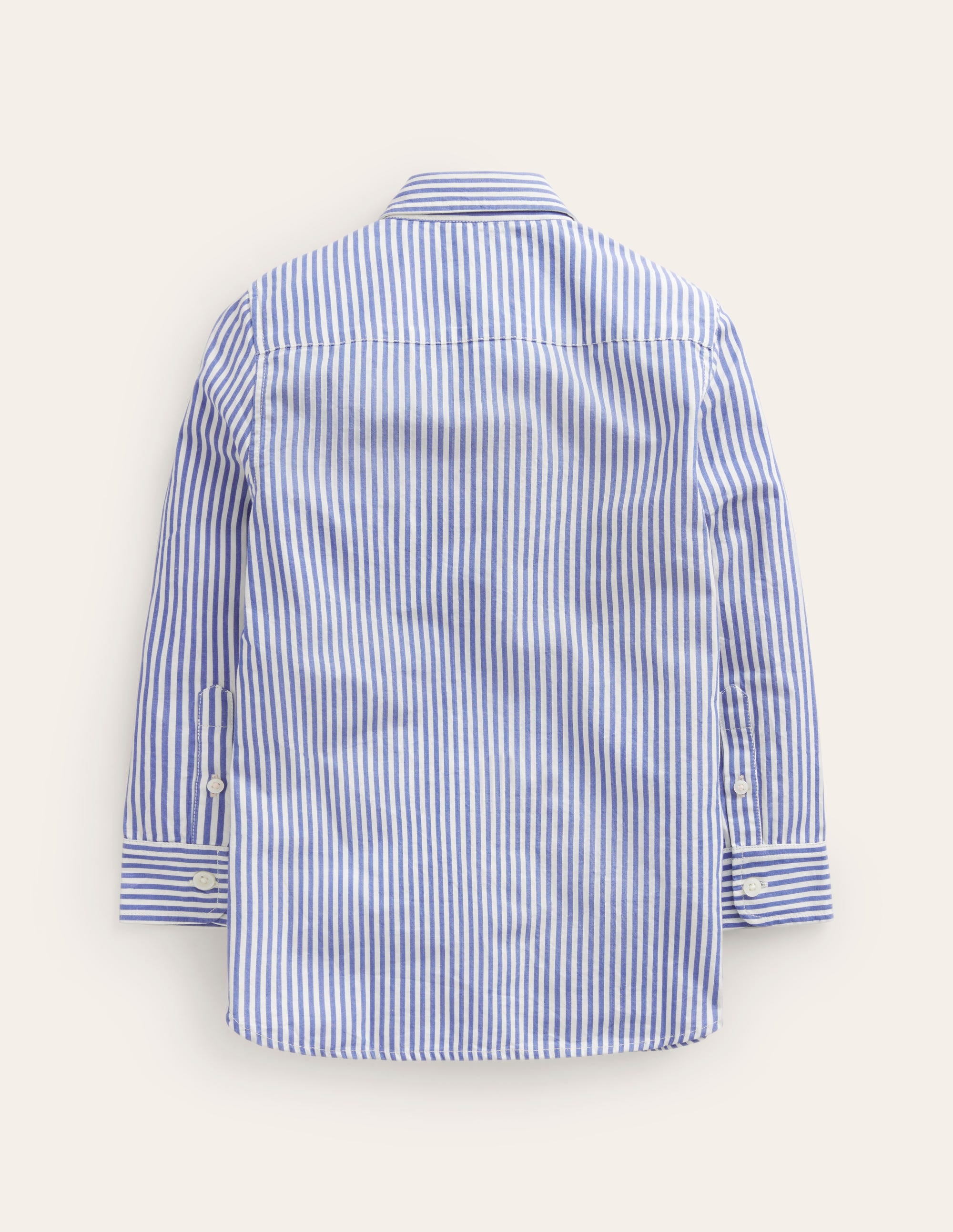 Cotton Shirt-Bluejay/Ivory Stripe - Image 2