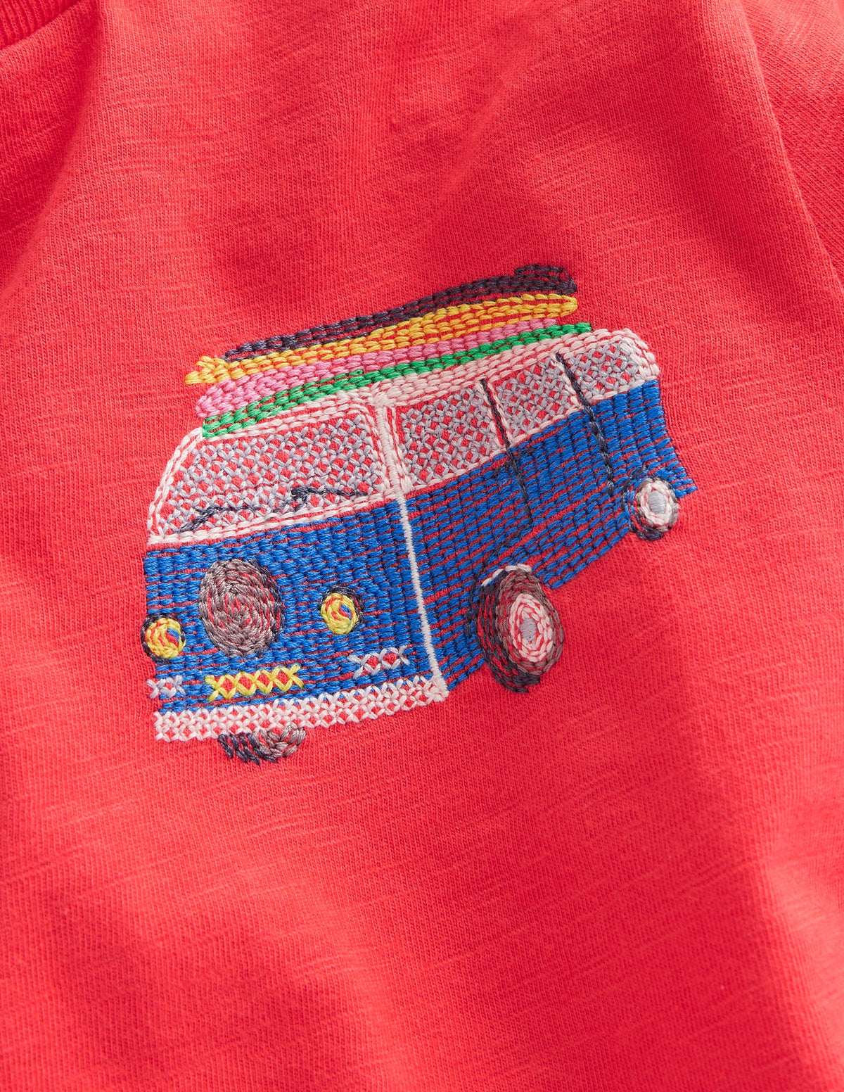 Superstitch Logo T-Shirt-Jam Red Campervan - Image 3