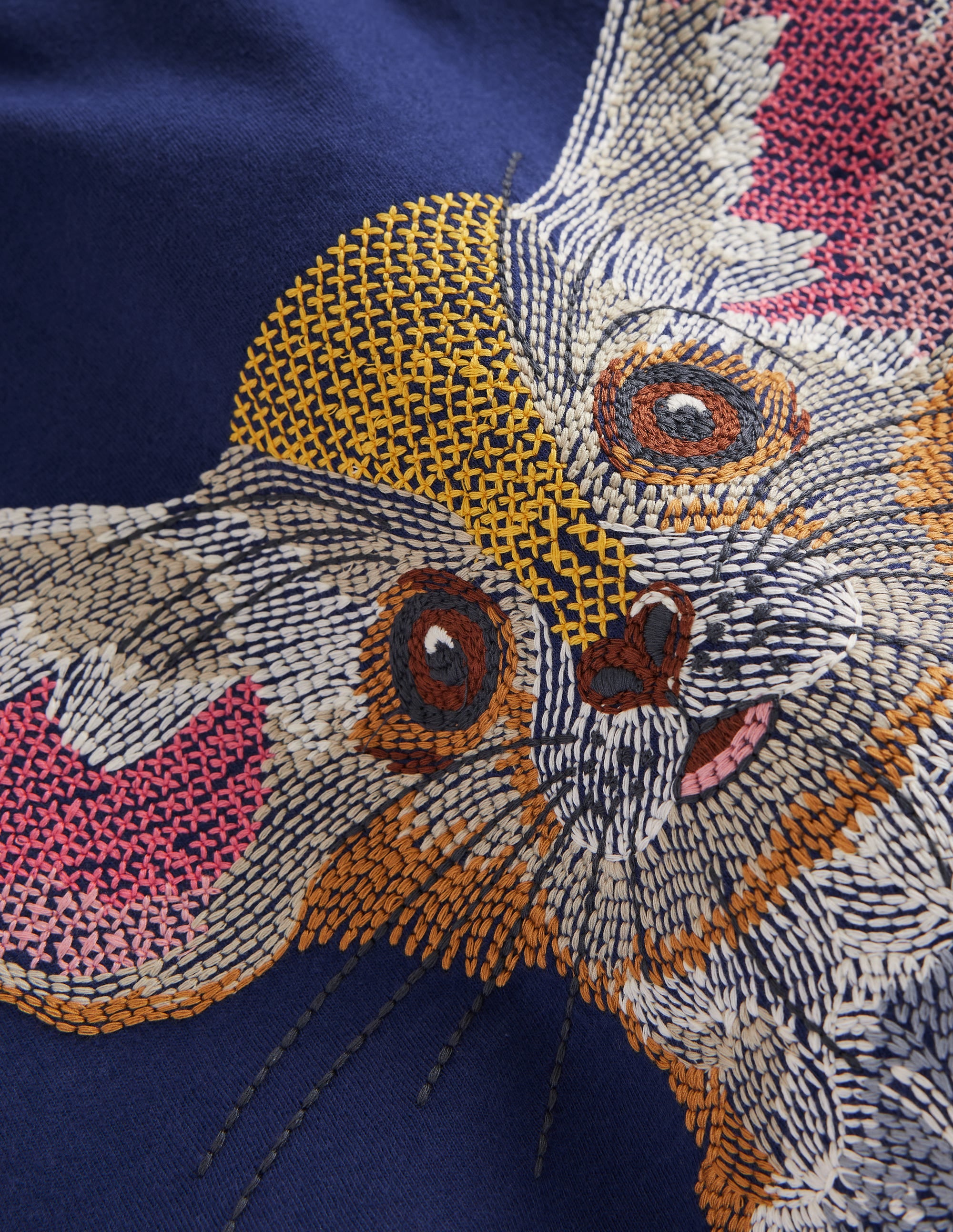 Superstitch Animal T-shirt-College Navy Fennec Fox - Image 3