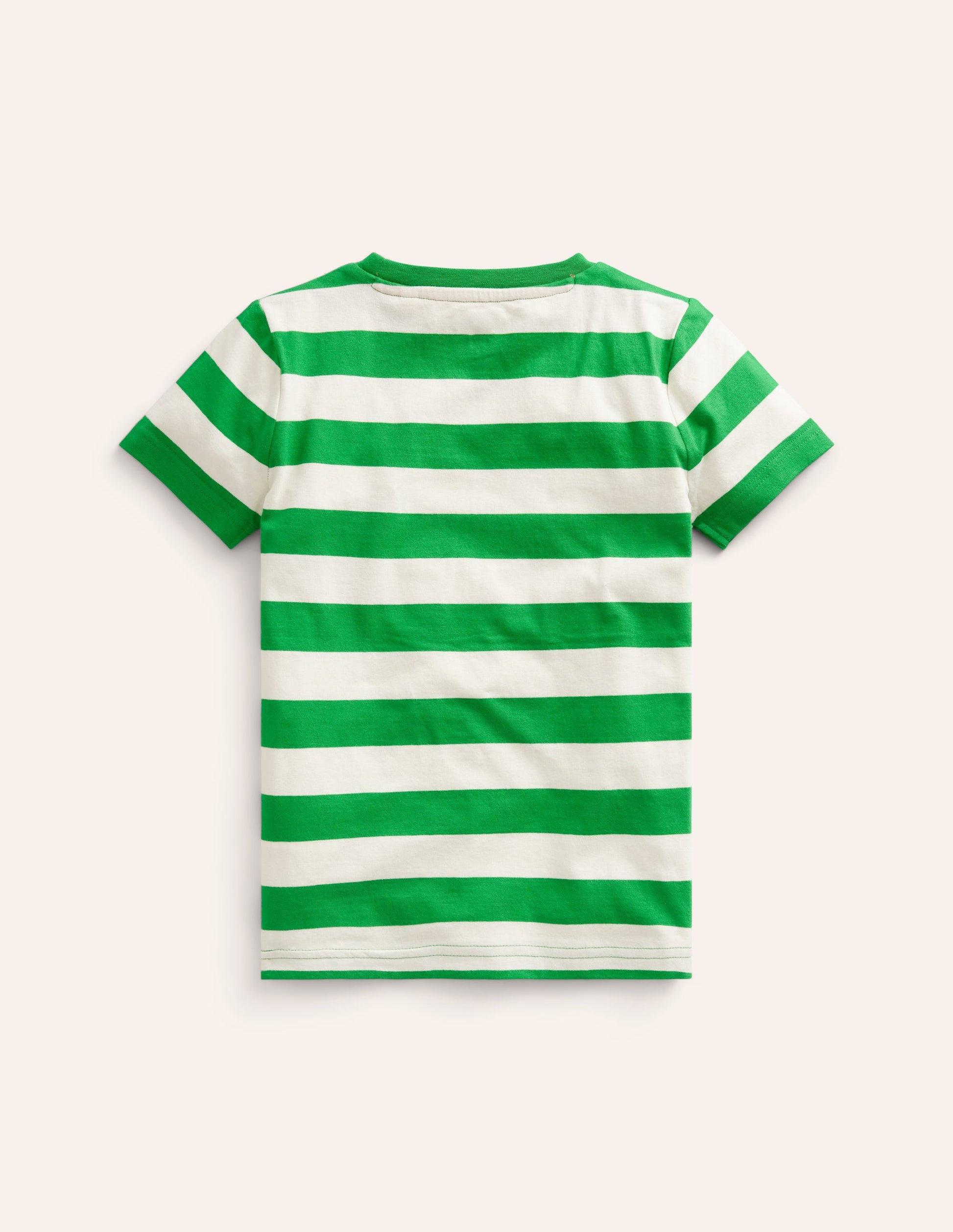 Big Appliqué Logo T-shirt-Runner Bean Green/ Ivory Lynx-2