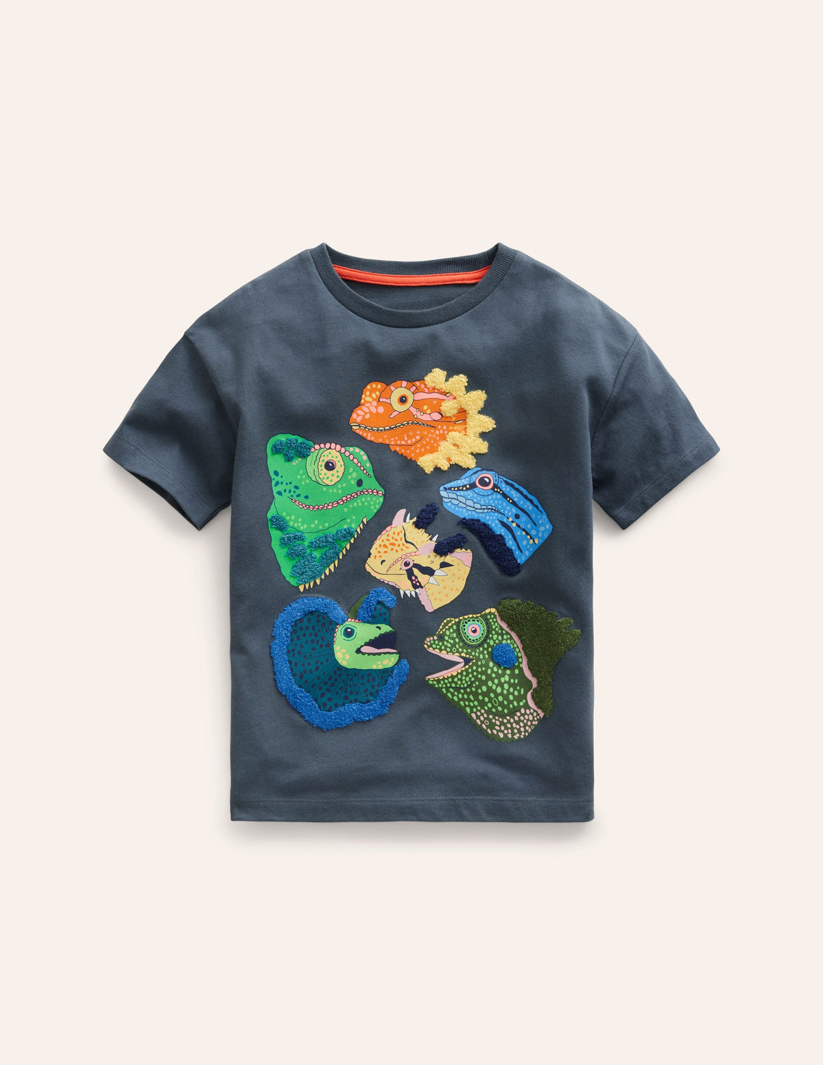Joyful Animal T-shirt-Robot Blue Iguanas - Image 1
