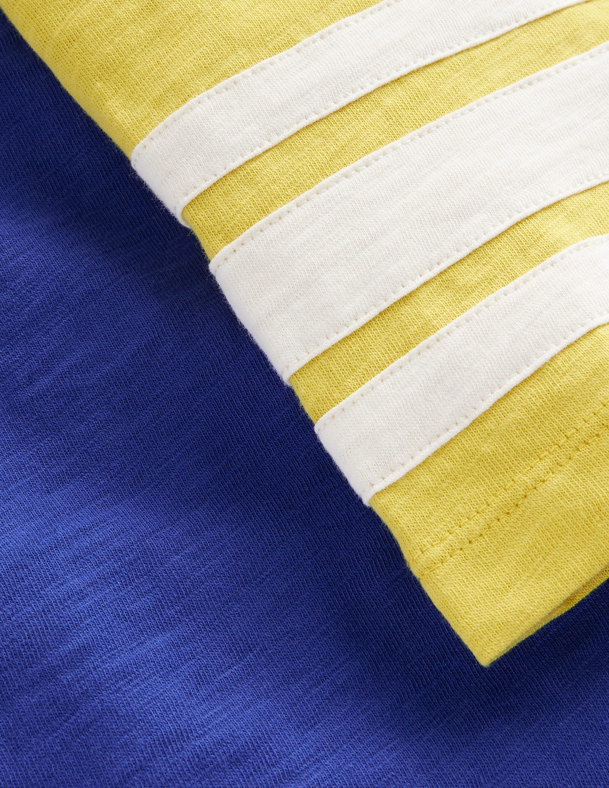 Short Sleeve Raglan T-shirt-Blue Heron/Gooseberry Yellow - Image 3