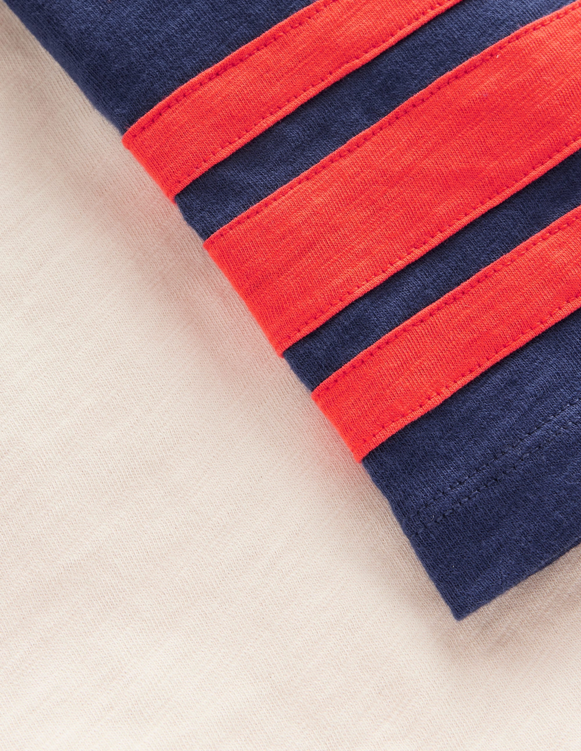 Short Sleeve Raglan T-shirt-Calico/College Navy - Image 3