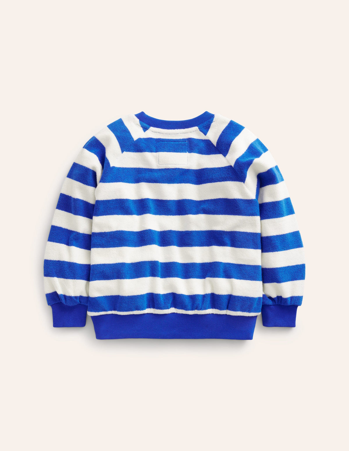 Logo Towelling Sweatshirt-Surf Blue/Ivory - Image 2