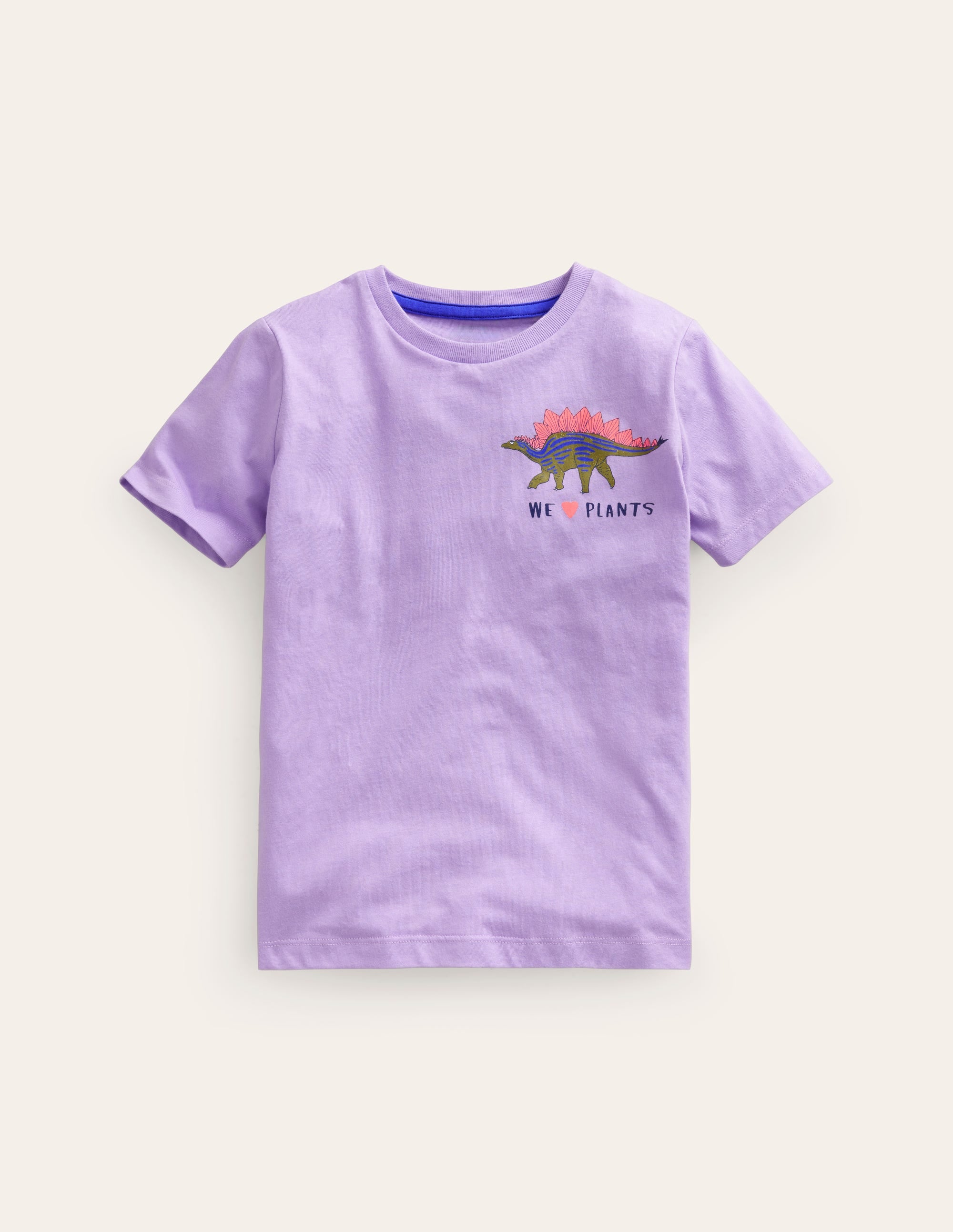 Front & Back Printed T-shirt-Misty Lavender - Image 1