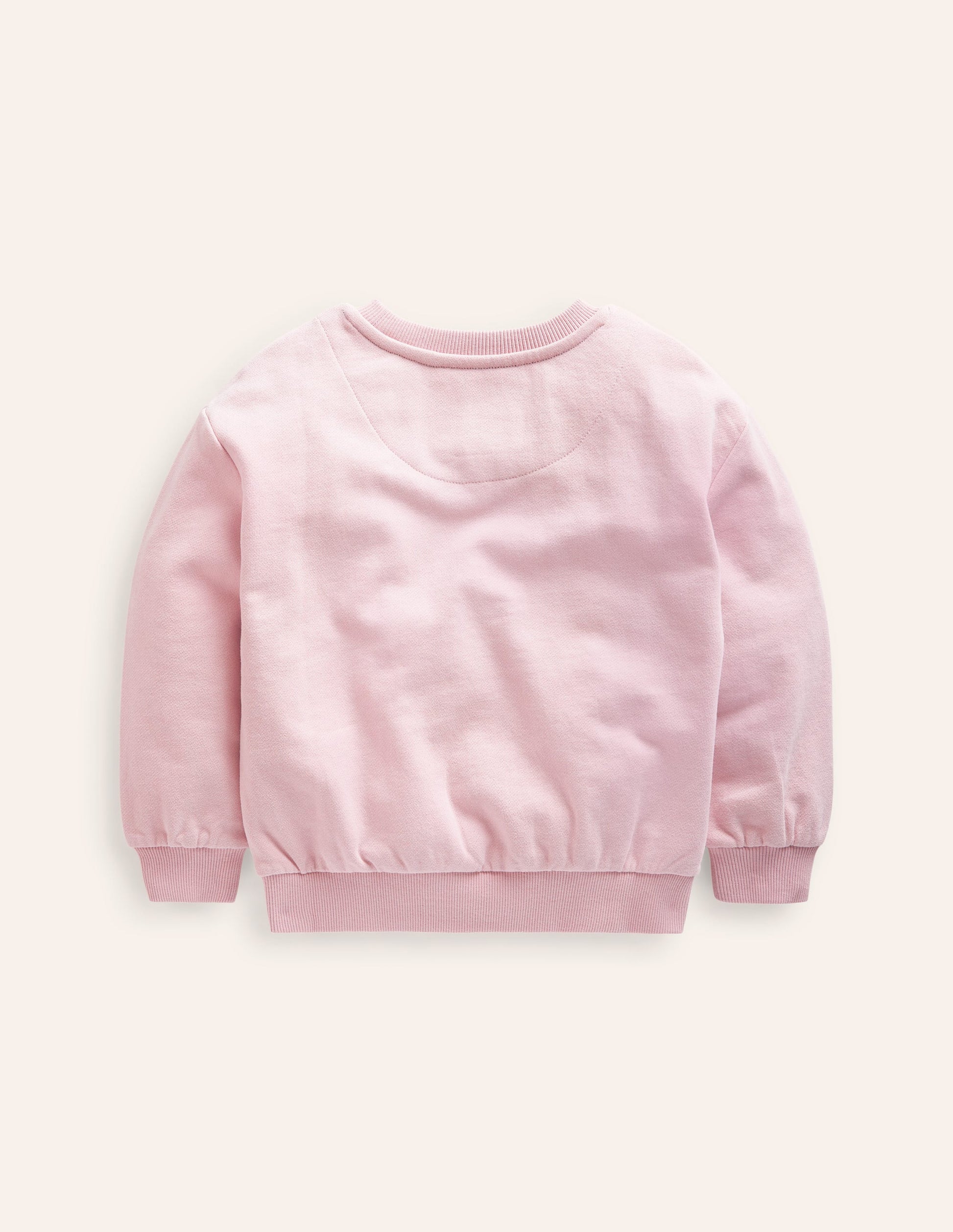 Printed Stripe Sweatshirt-Ballet Pink Multi Chest Stripe-2