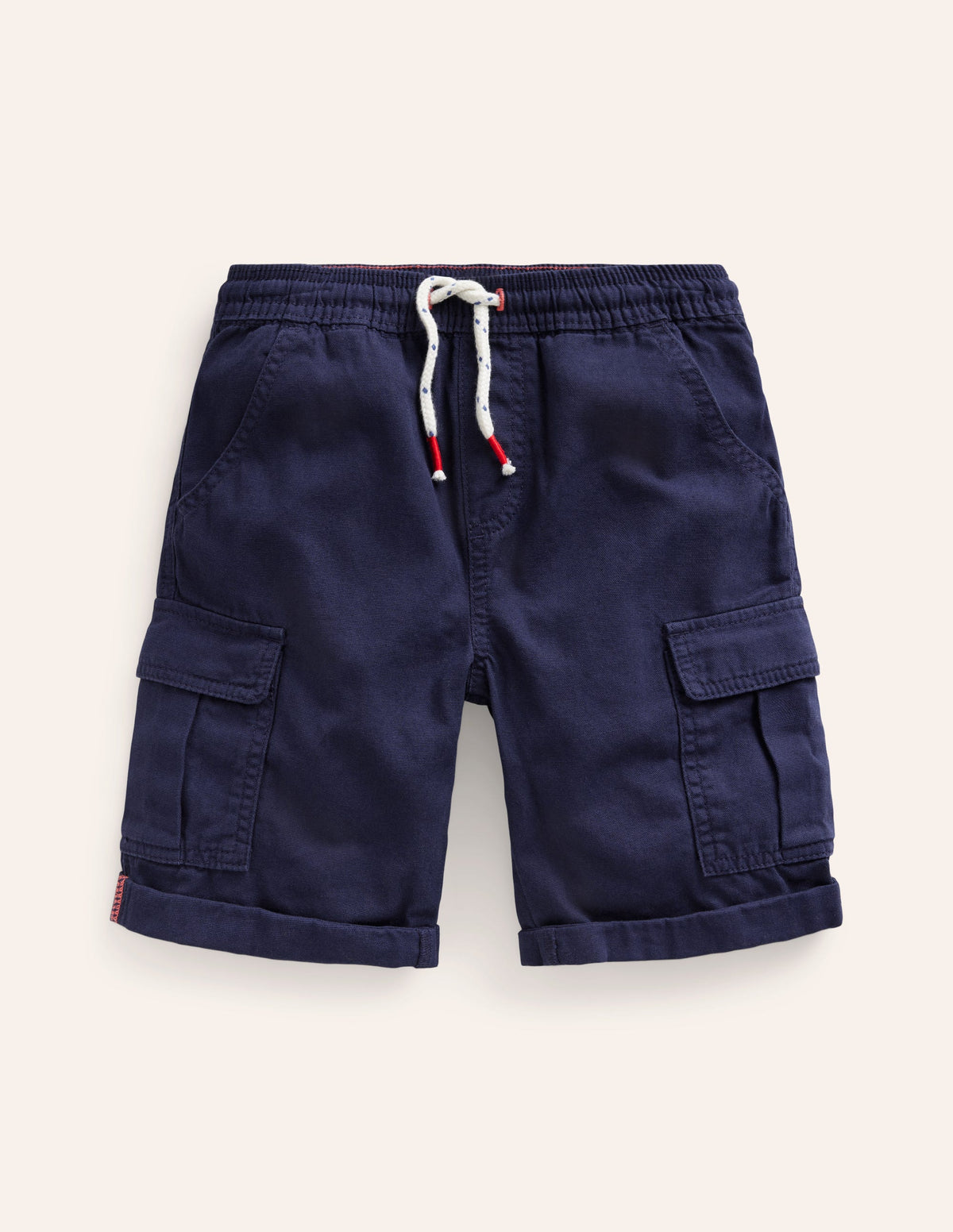 Garment Dye Cargo Shorts-College Navy - Image 1