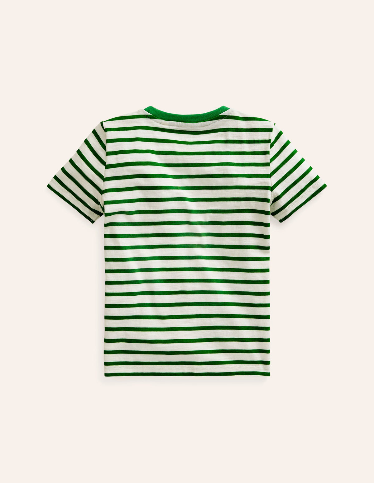 Rainbow Stripe Slub T-shirt-Highland Green Multi Stripe-2