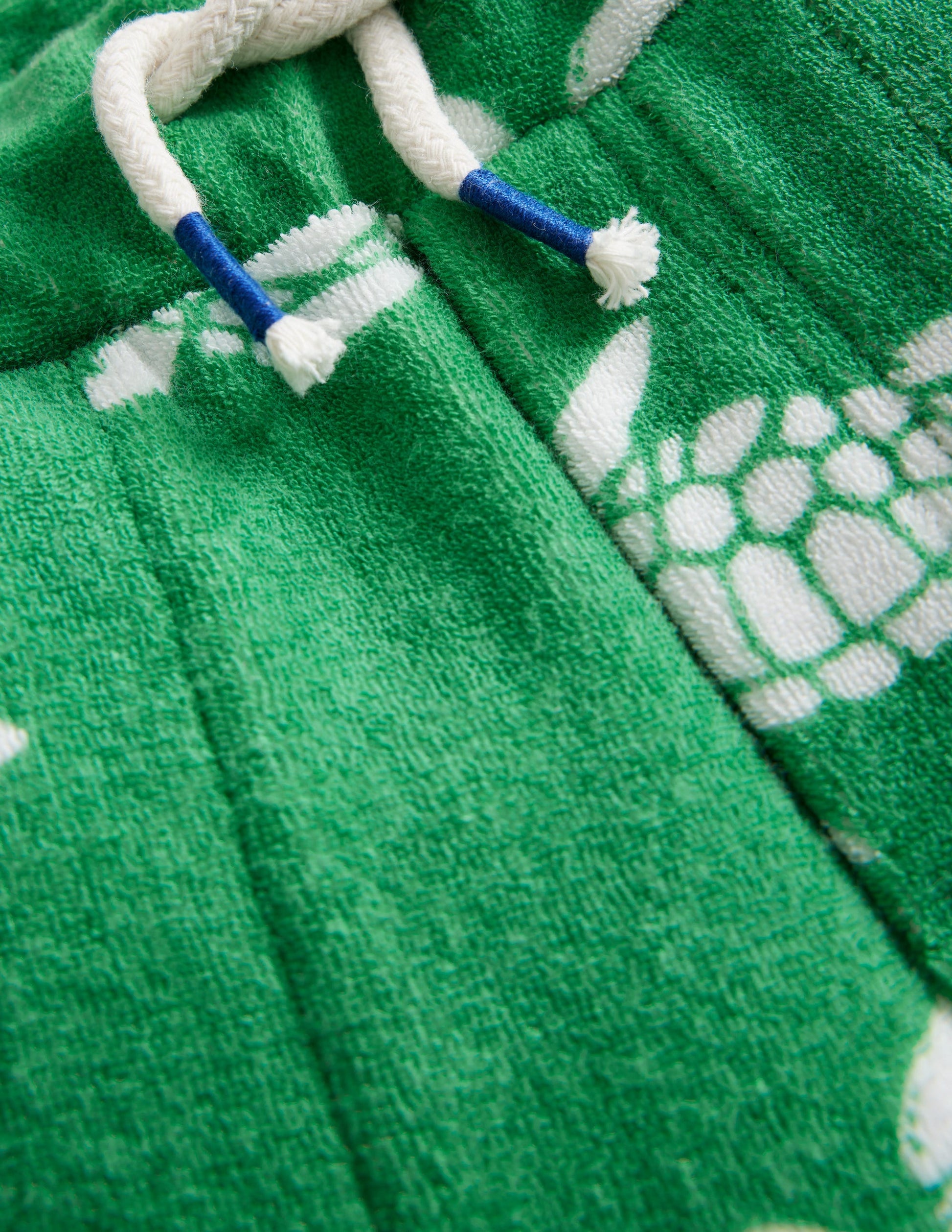 Towelling Sweat Shorts-Pea Green Turtles-3