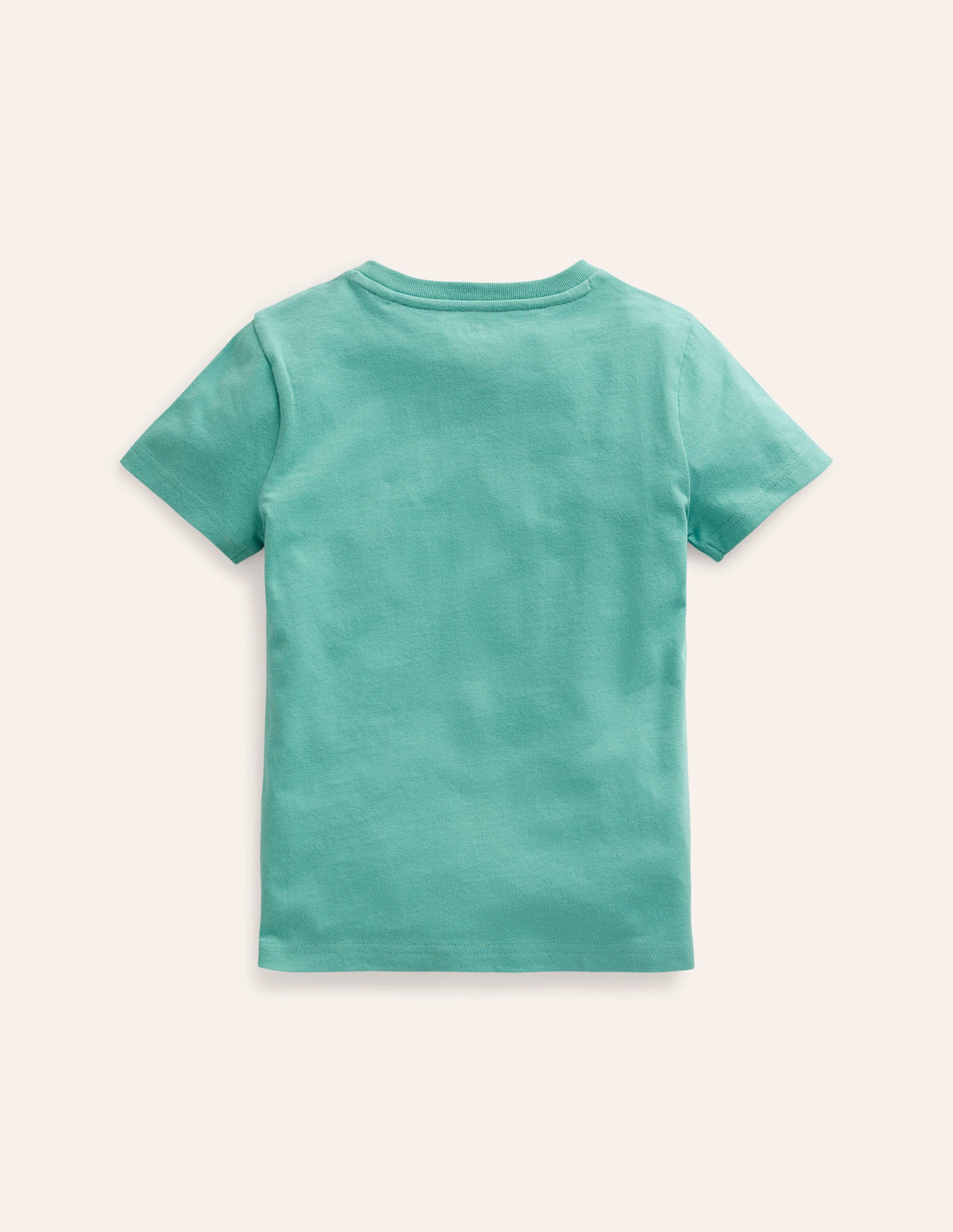 Short Sleeve Applique T-Shirt-Corsica Blue Grasshopper-2