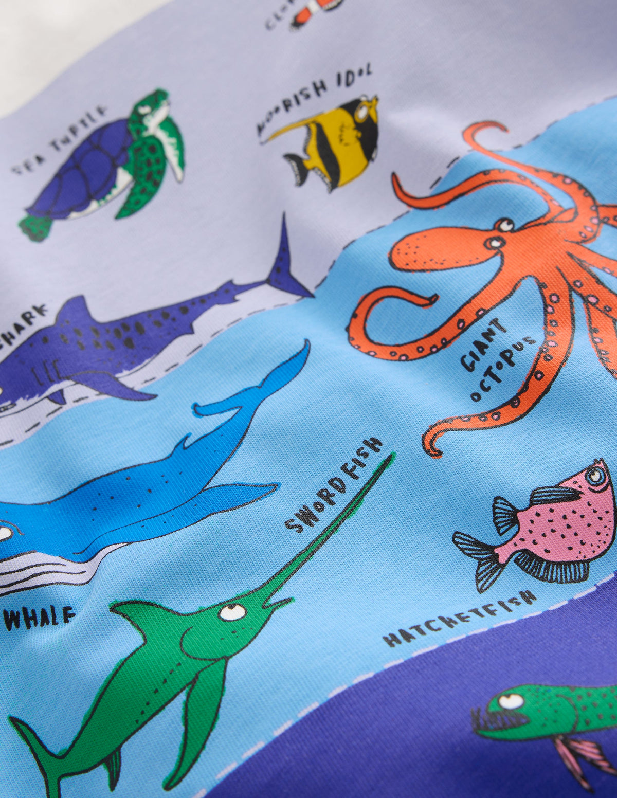 Ocean Zones Printed T-Shirt-Ivory Sea Life - Image 3