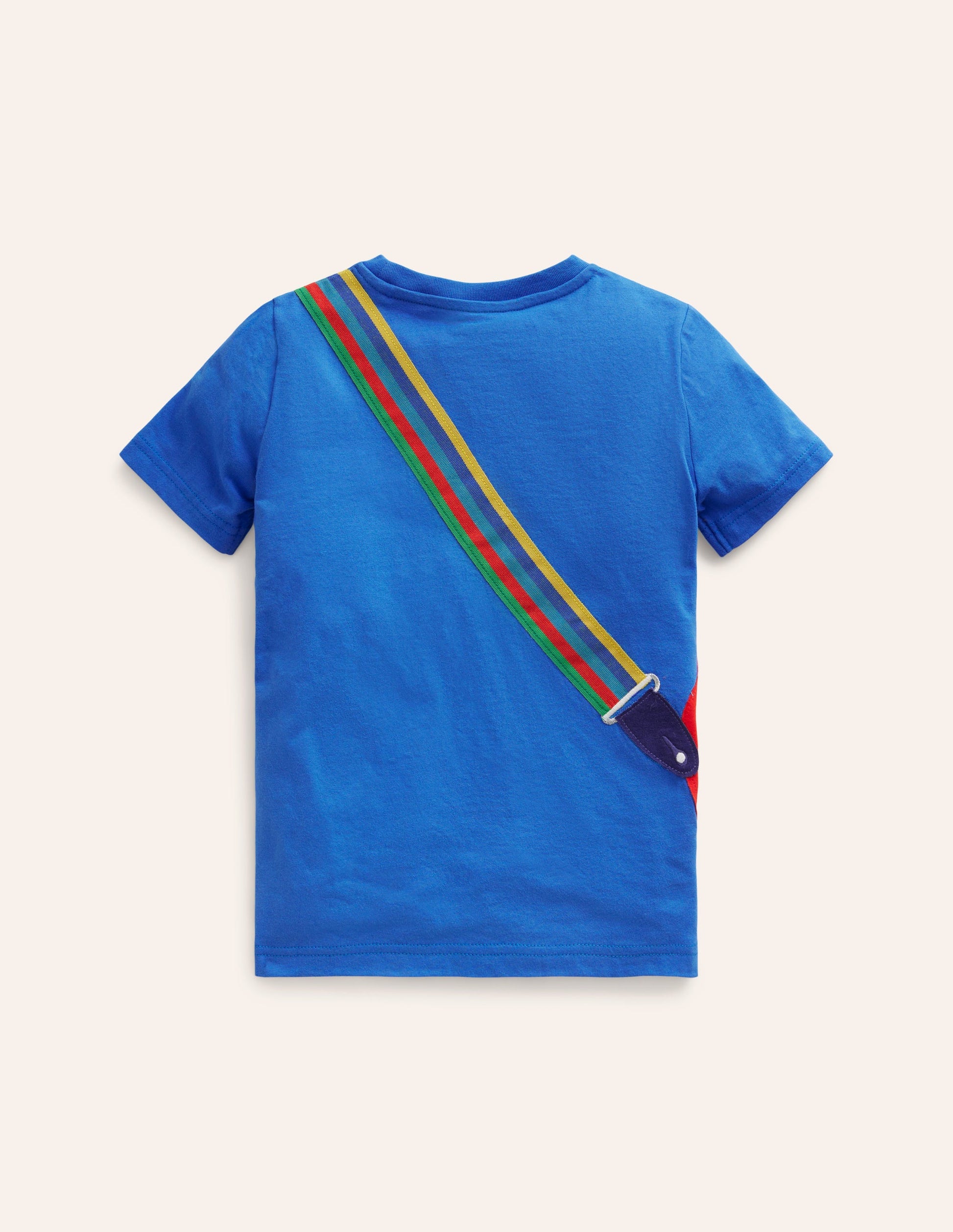 Appliqué Guitar T-shirt-Duck Egg Blue Guitar-2