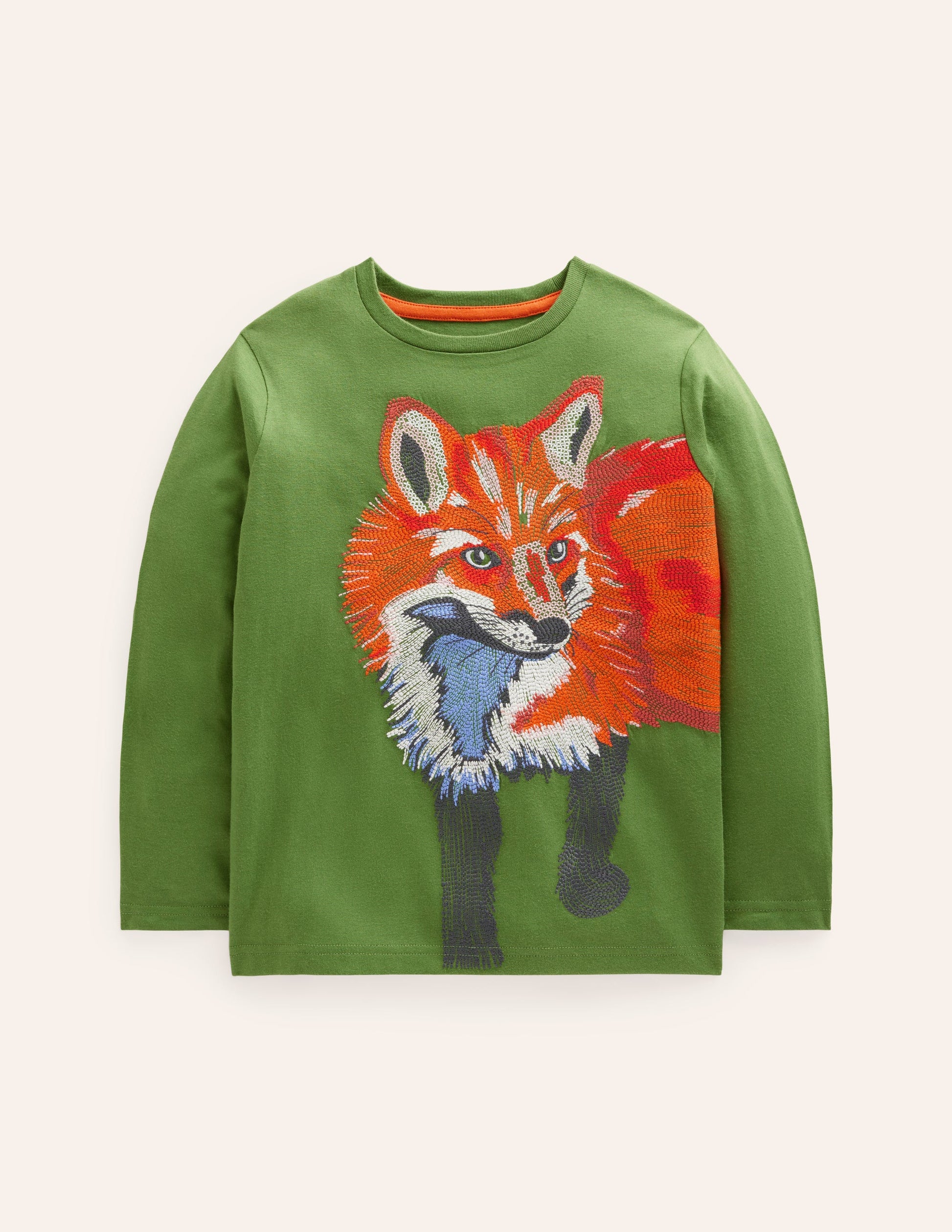 Superstitch T-shirt-Leaf Green Fox-1