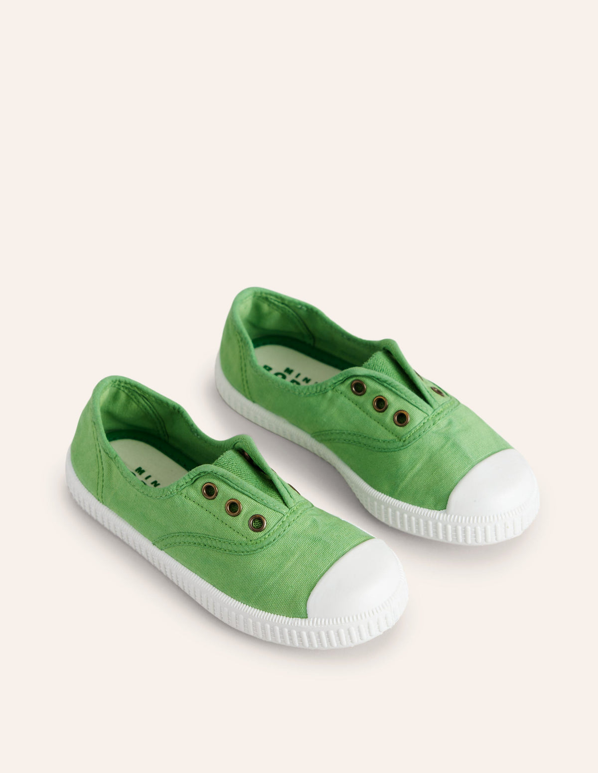 Laceless Canvas Pull-ons-Pea Green - Image 2