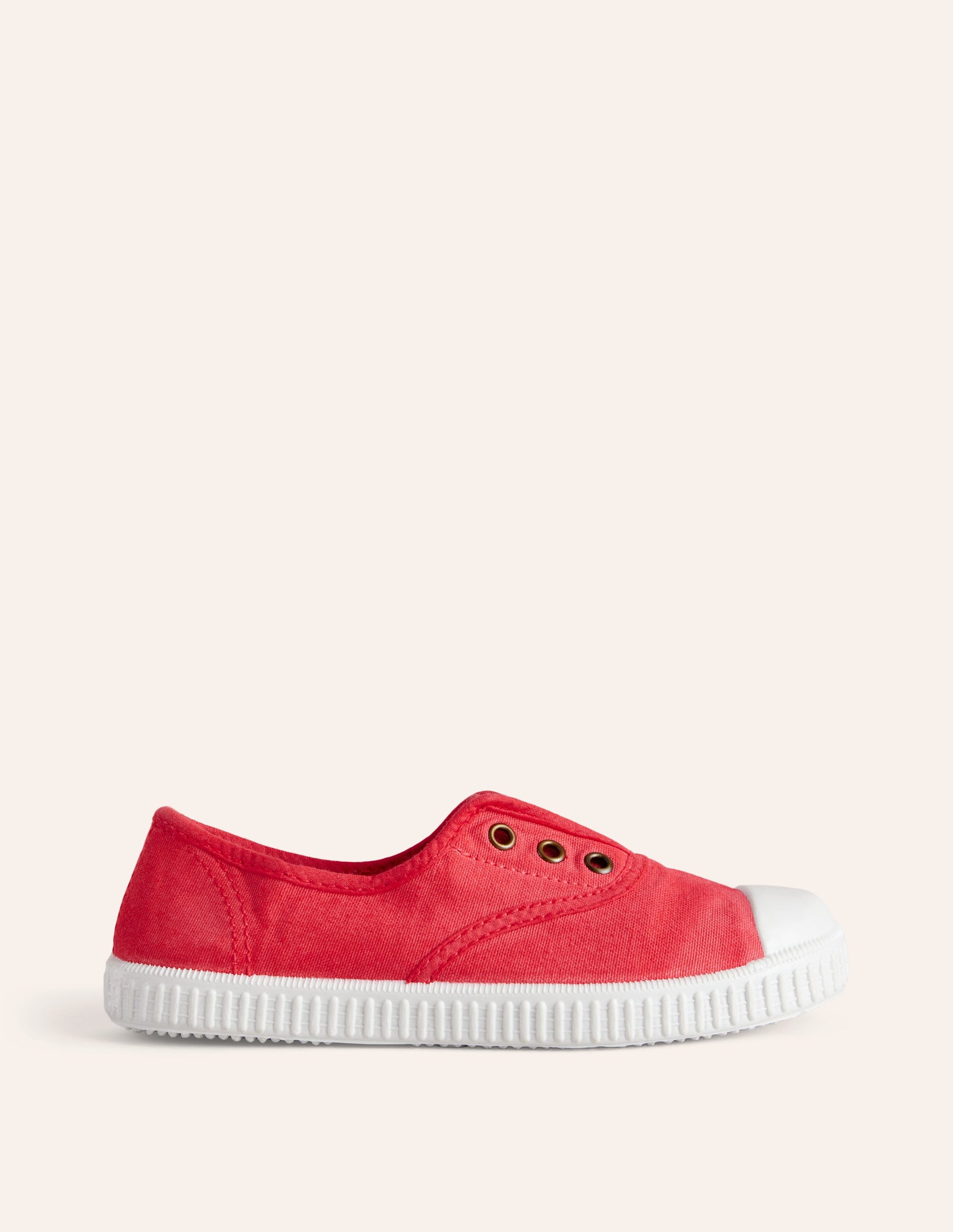 Laceless Canvas Pull-ons-Jam Red-1