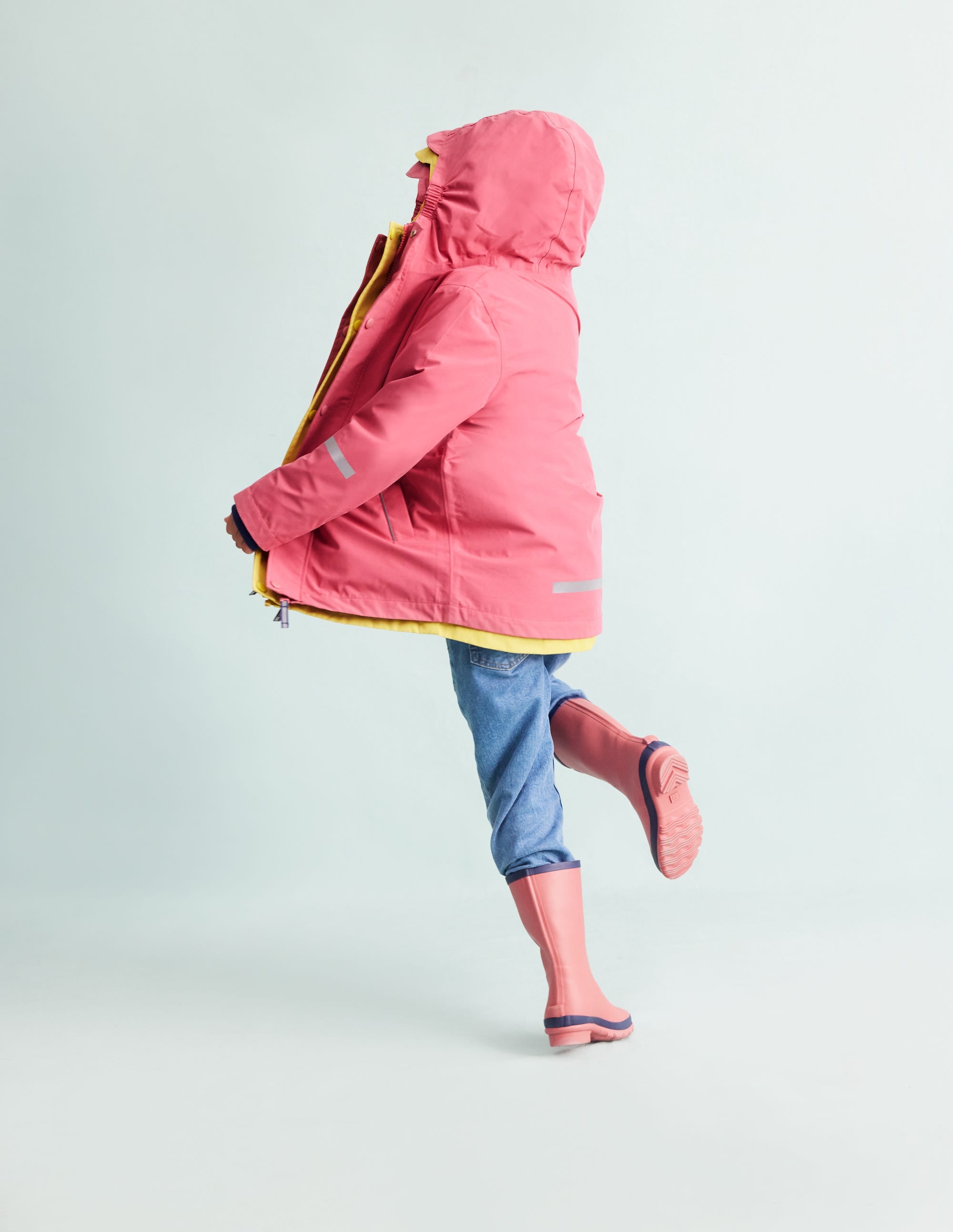 Waterproof Fisherman's Jacket-Rose Red - Image 5