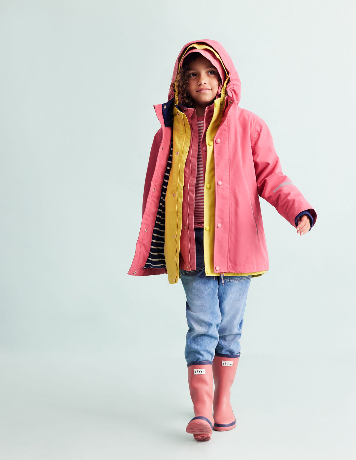 Waterproof Fisherman's Jacket-Rose Red - Image 6