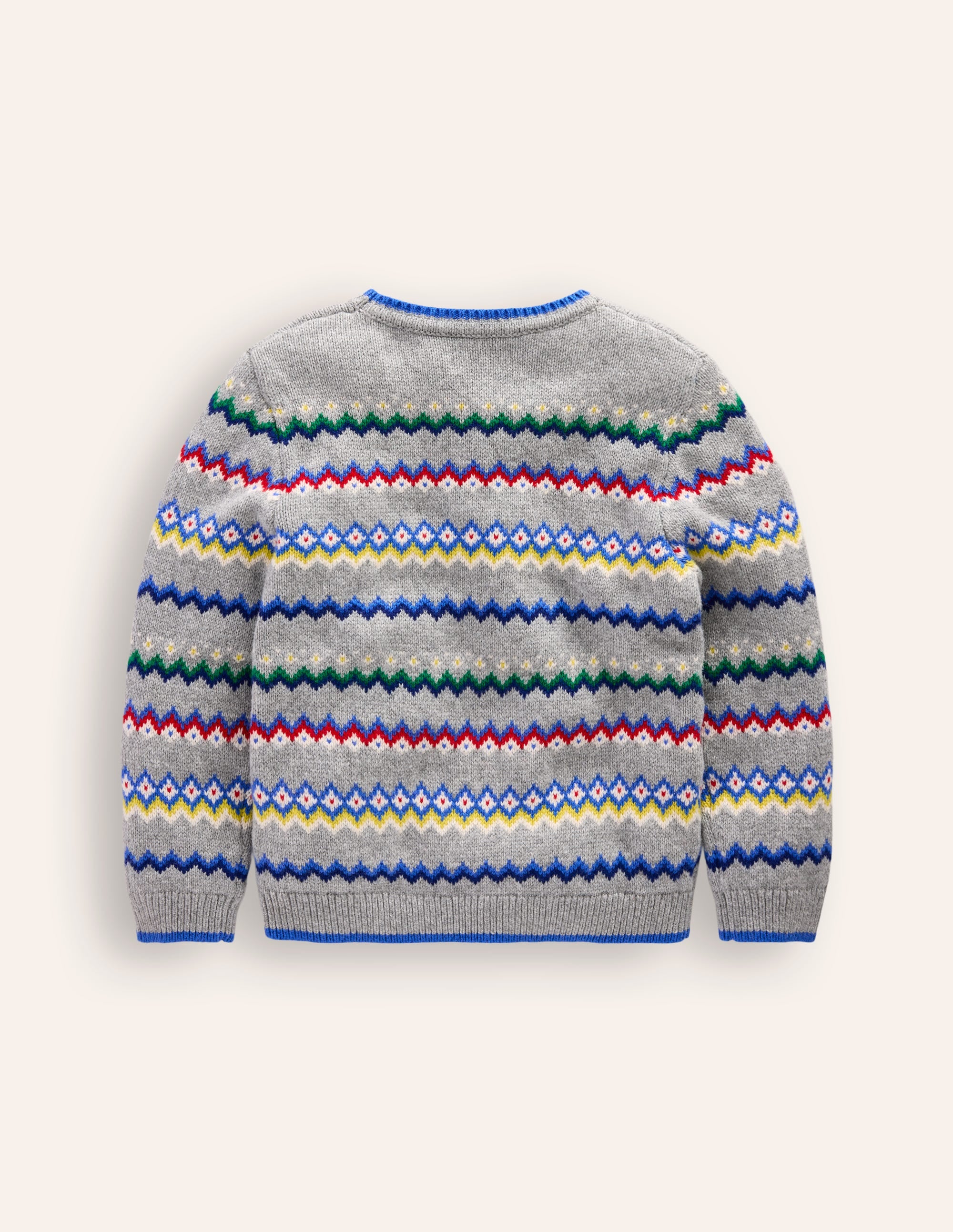 Fair Isle Jumper-Grey Marl - Image 5