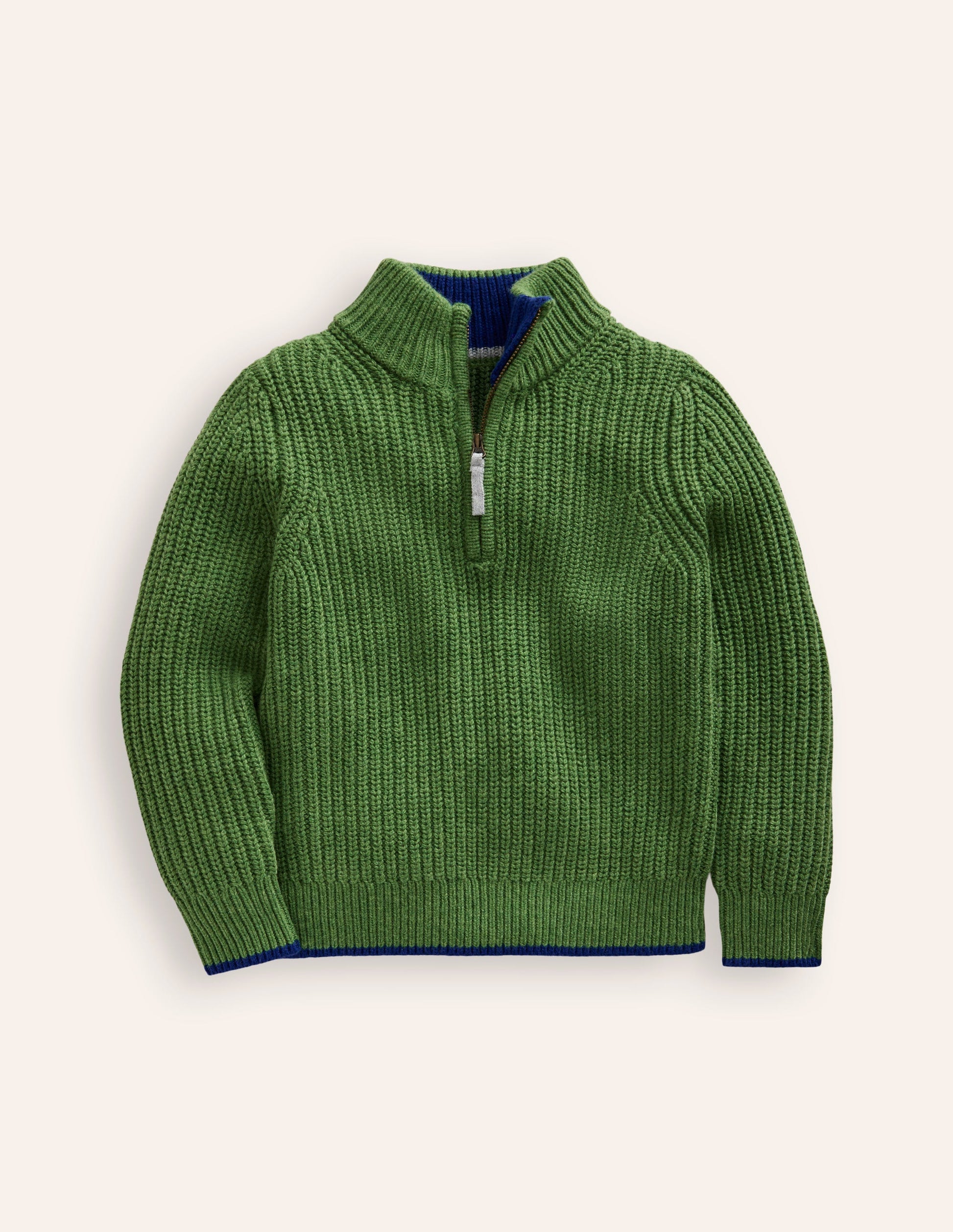 Heritage Half-Zip Jumper-Iguana Green-1