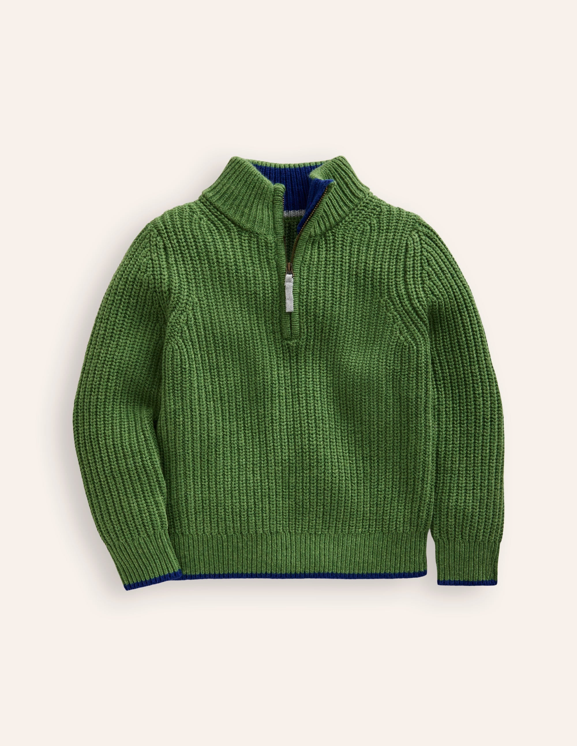 Heritage Half-Zip Jumper-Iguana Green - Image 1