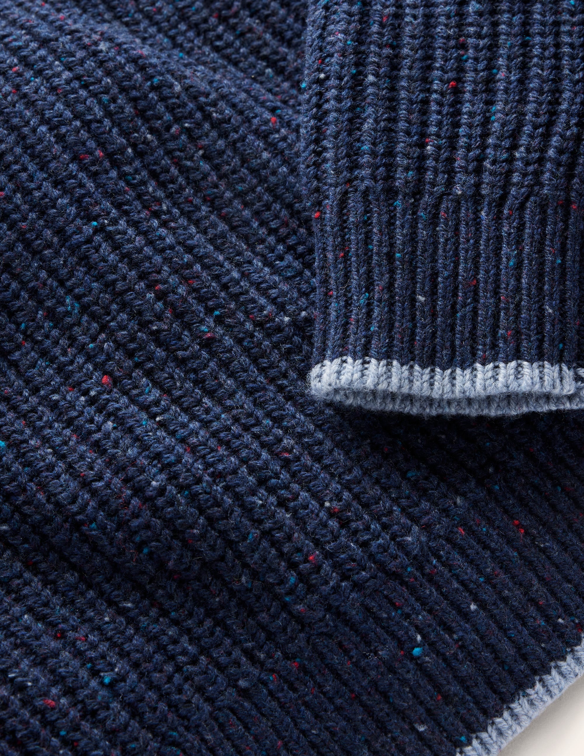 Heritage Half-Zip Jumper-Navy Neps - Image 3