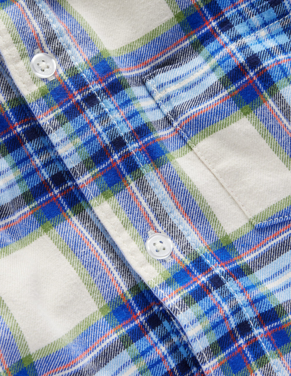 Cosy Cotton Check Shirt-Light Blue Check - Image 3