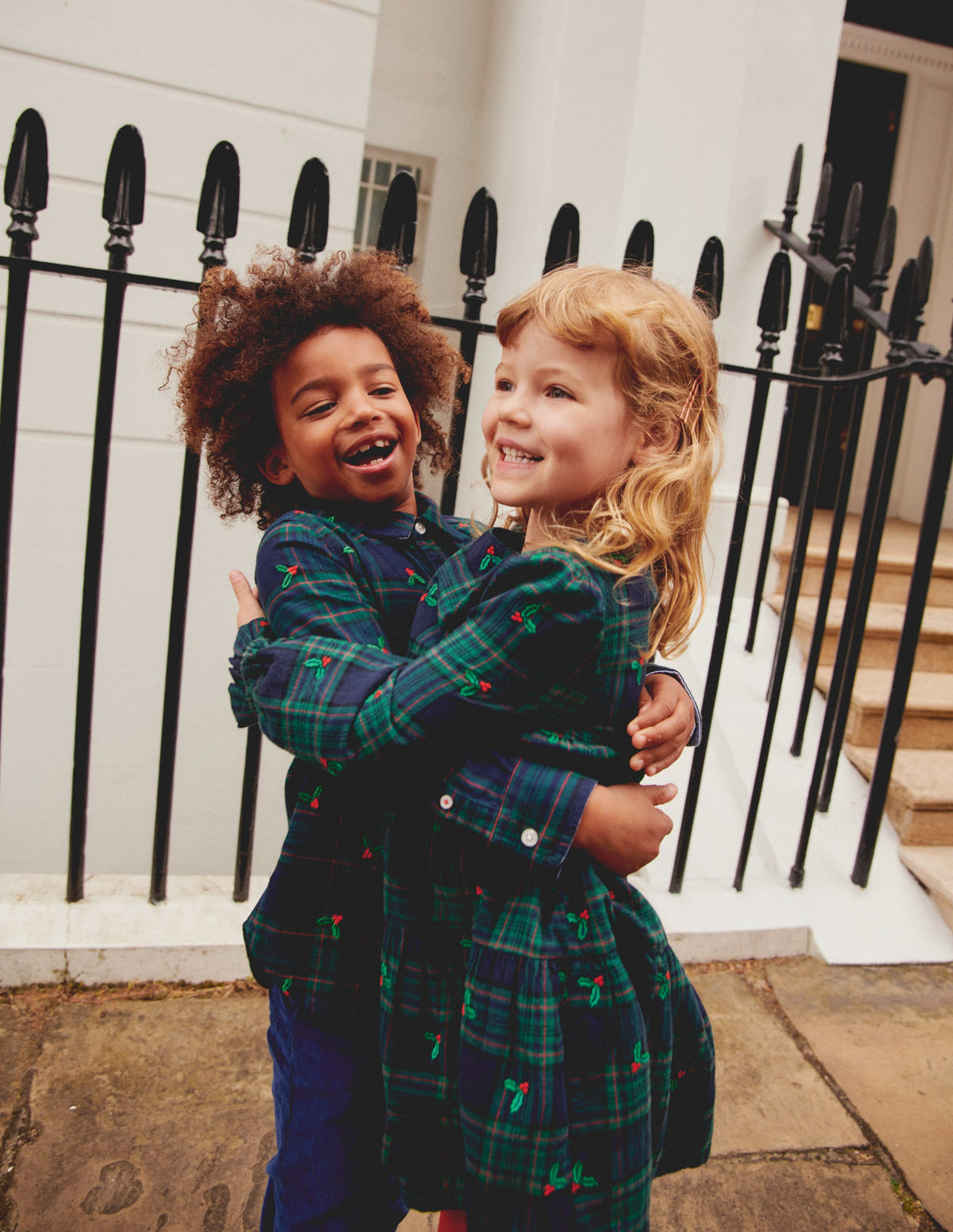 Cosy Cotton Check Shirt-Christmas Embroidered Check-5