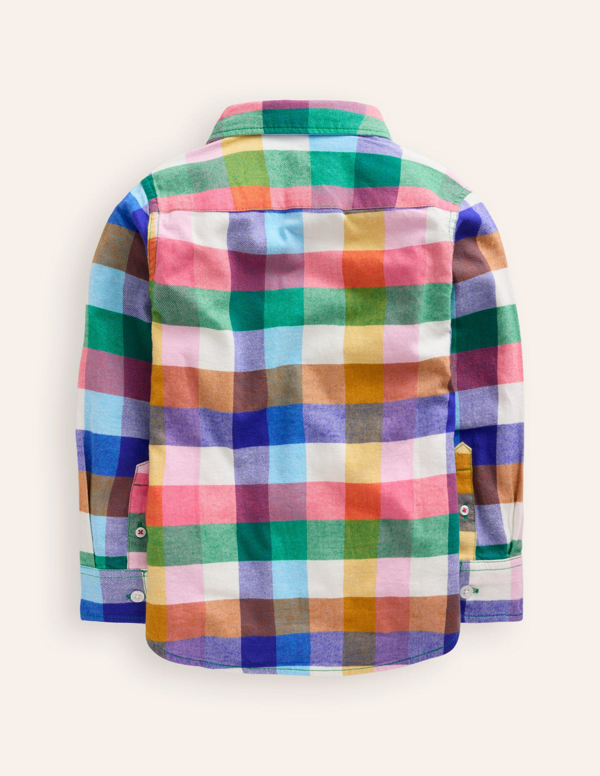 Cosy Cotton Check Shirt-Multi Gingham-2