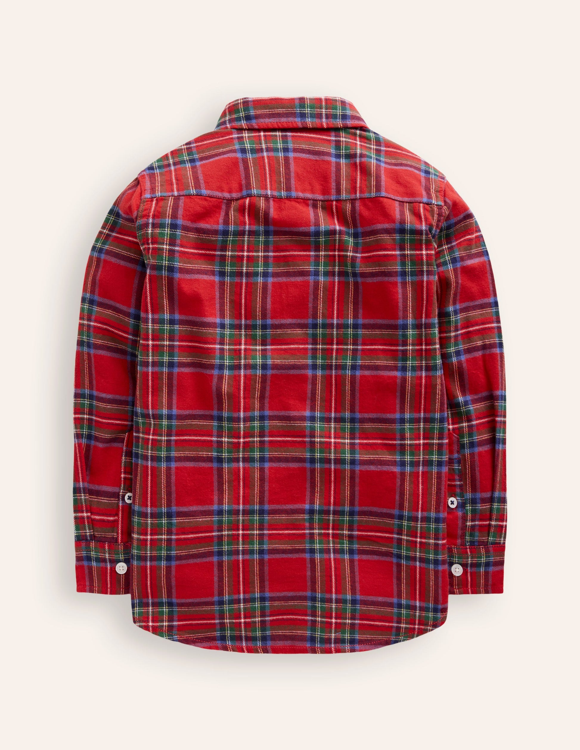 Cotton Check Shirt-Red Check-2
