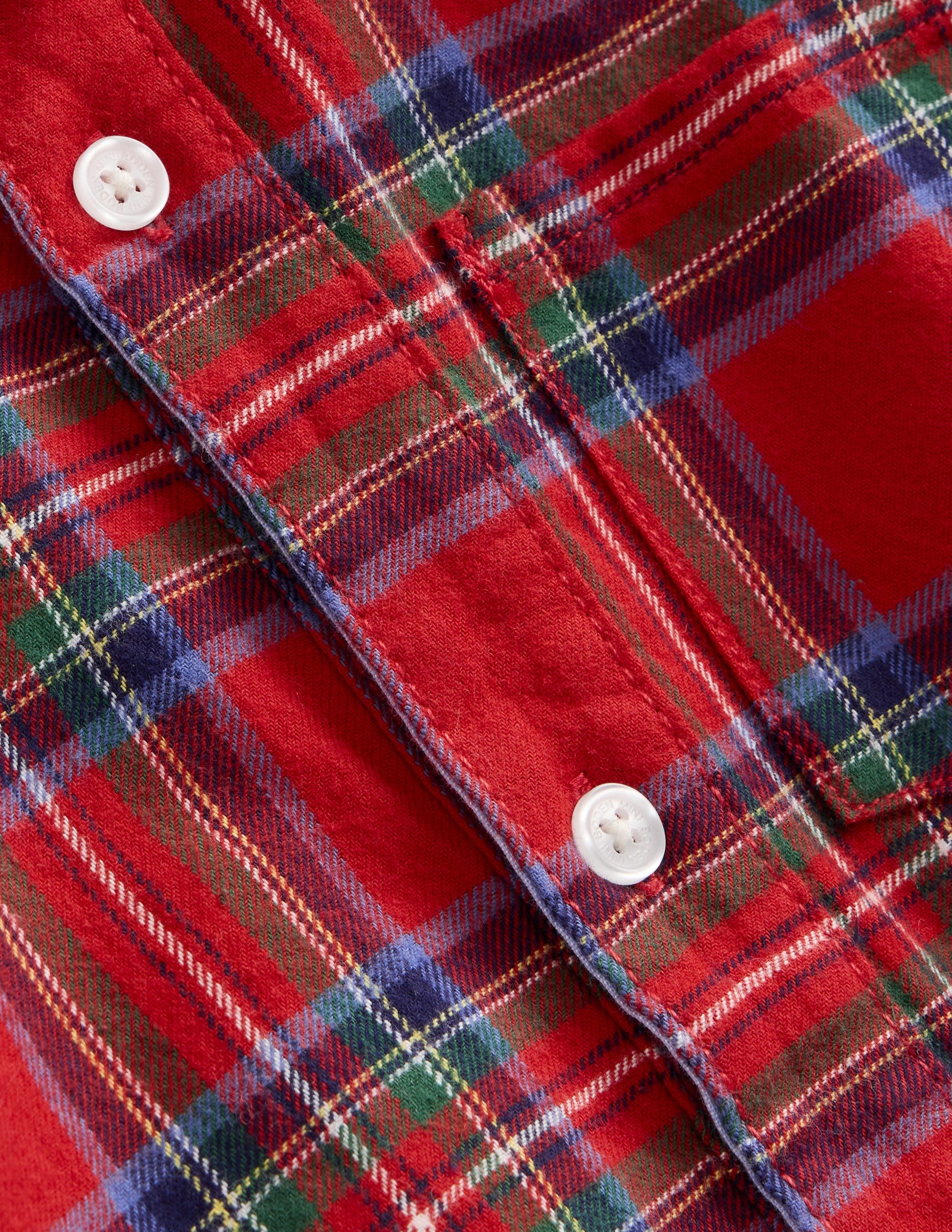 Cotton Check Shirt-Red Check-3