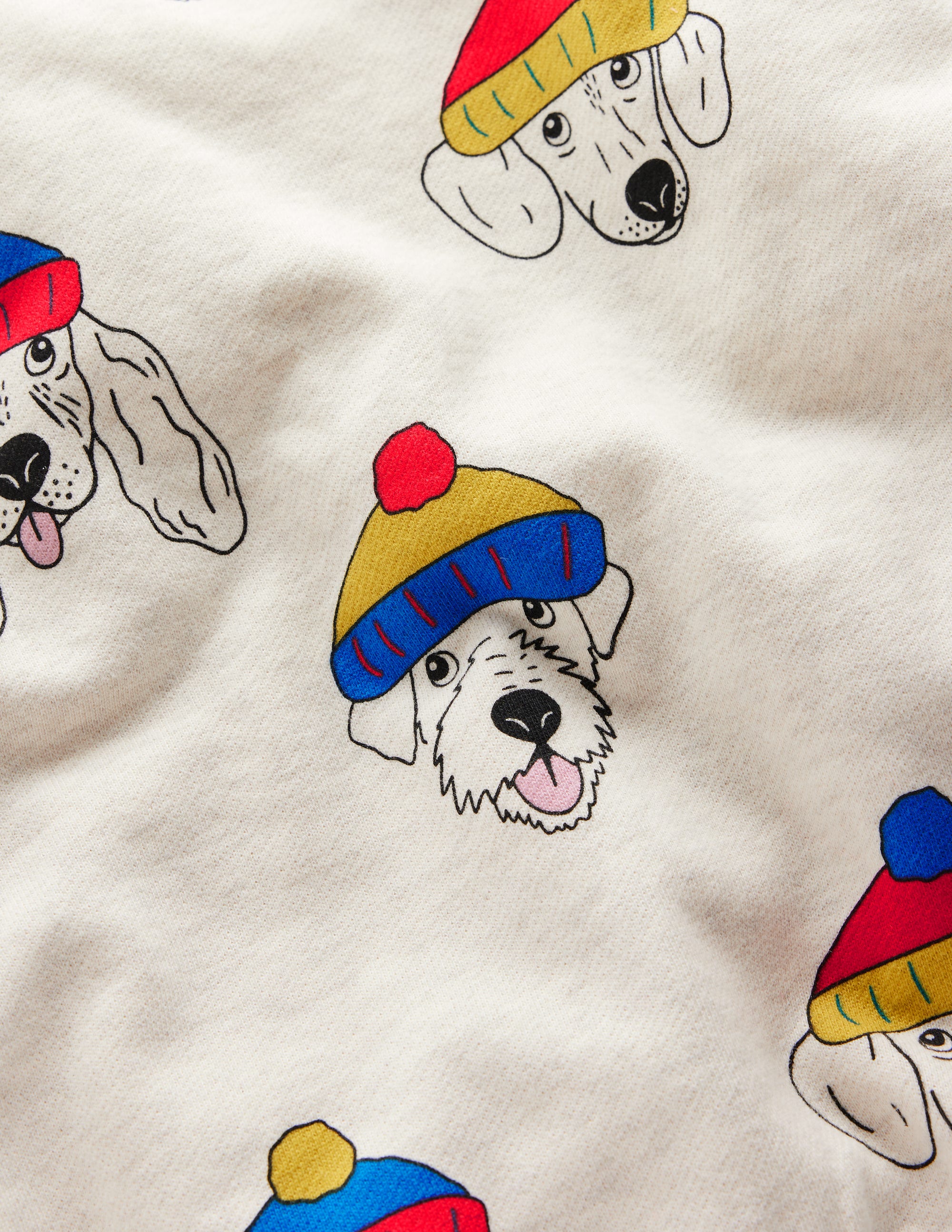 Printed Sweatshirt-oatmeal dude dogs - Image 3