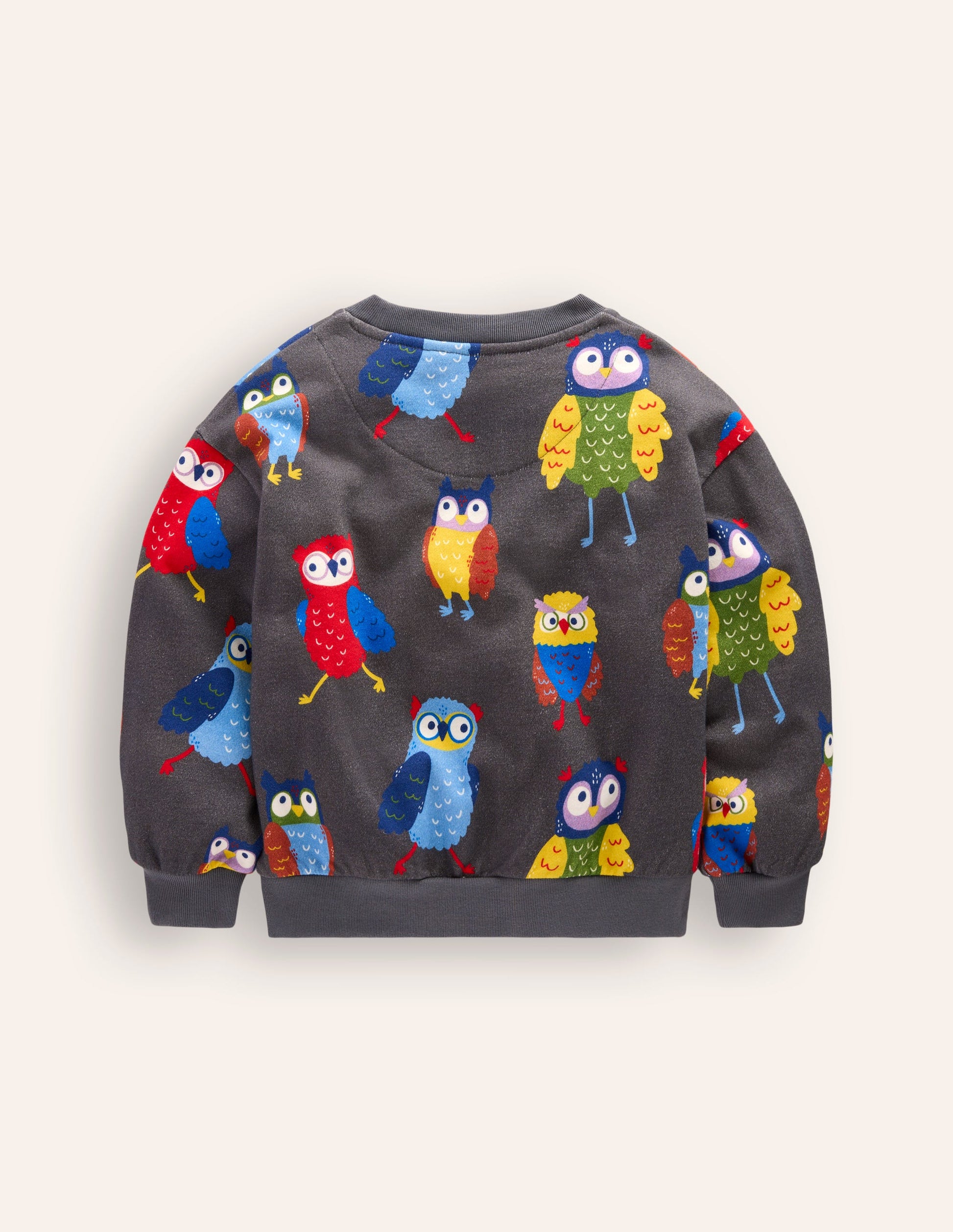 Printed Sweatshirt-Dude Owls-2