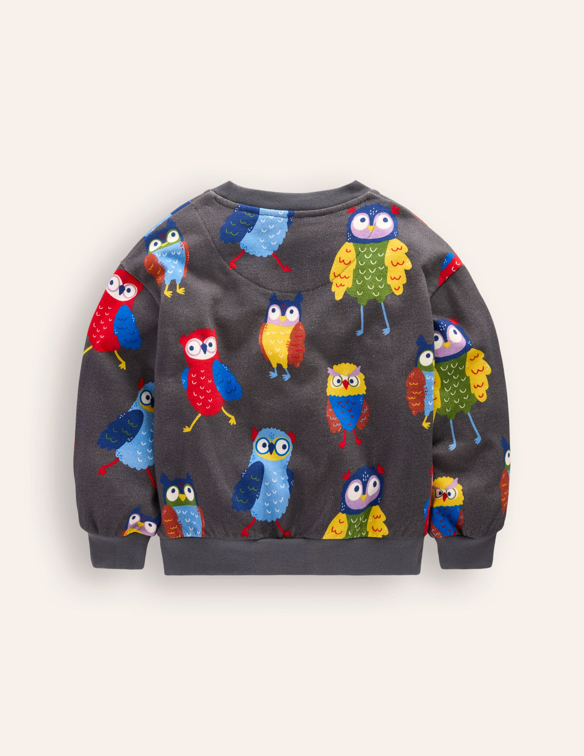 Printed Sweatshirt-Dude Owls - Image 2