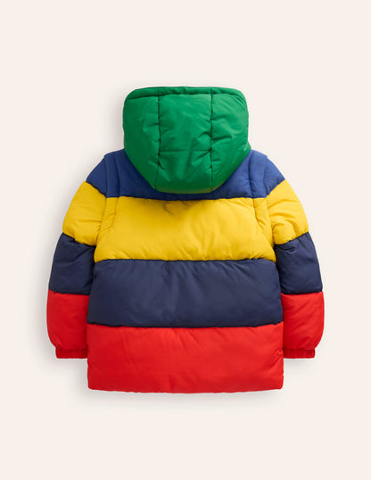 2-in-1 Puffer Coat-Multi Stripe-2