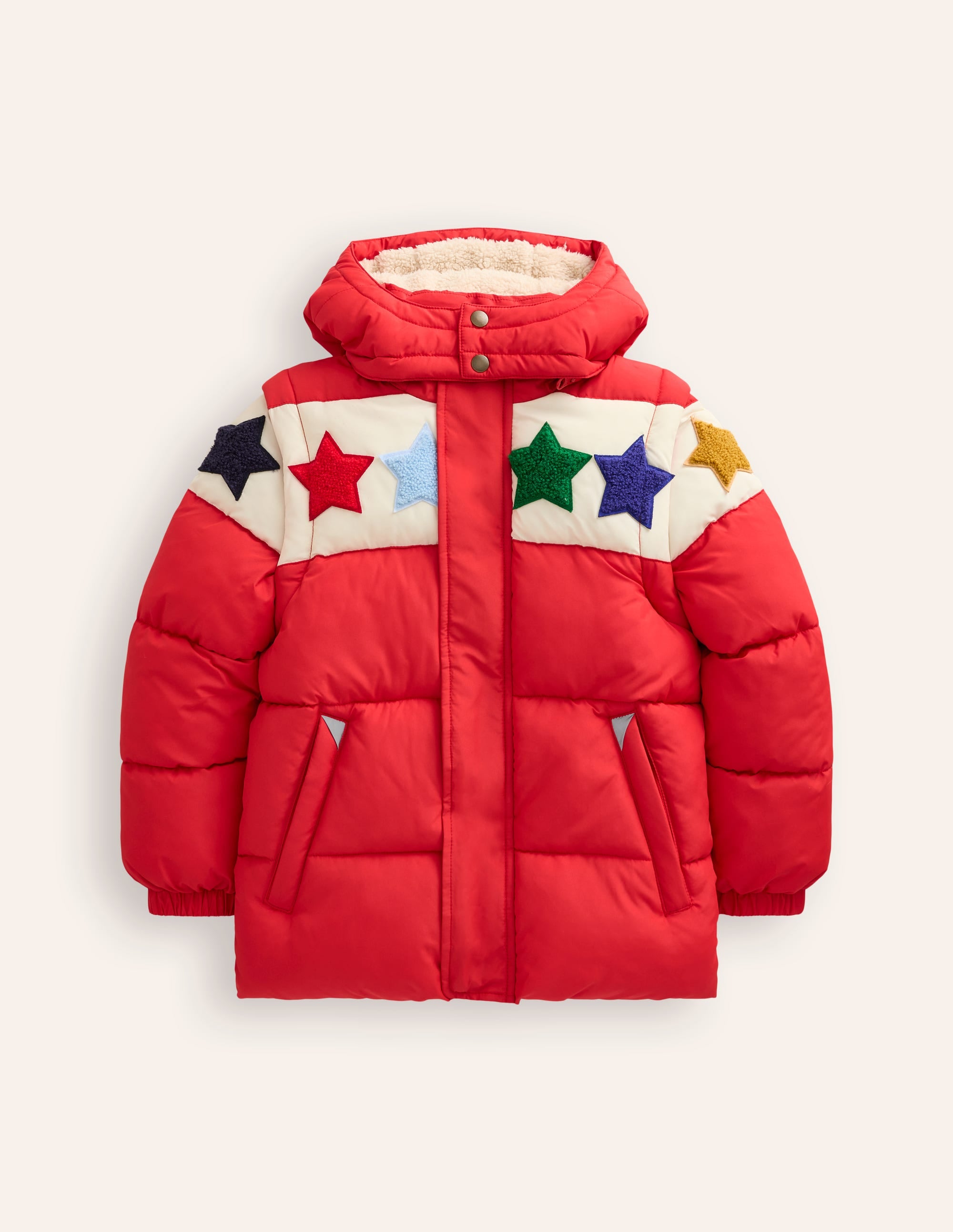 2-in-1 Puffer Coat-Poppy Red - Image 1