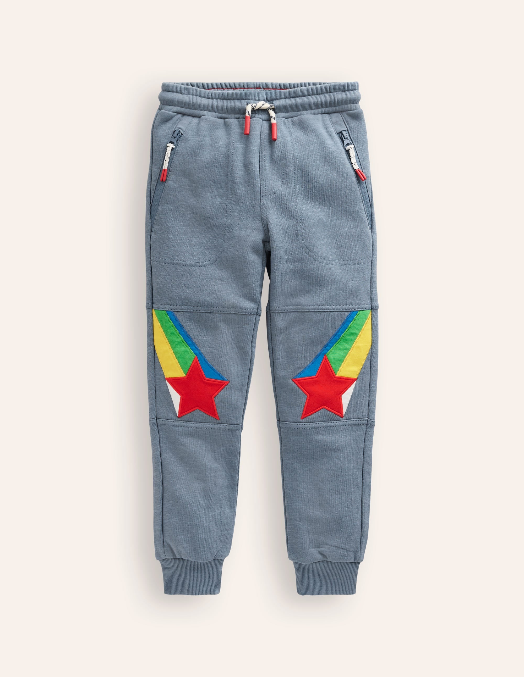 Warrior Knee Joggers-Colbart Grey Rainbow Star - Image 1