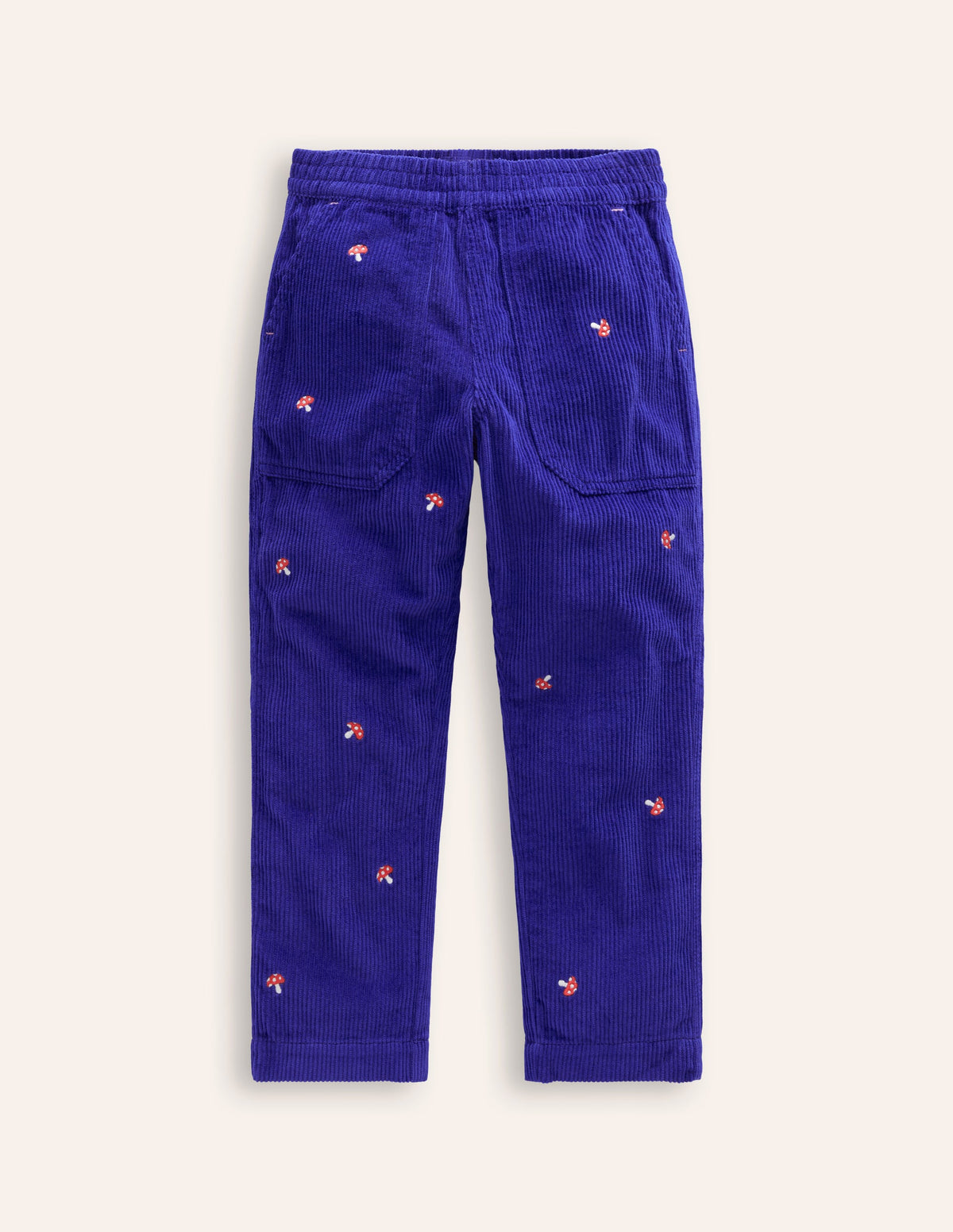 Pull-On Cord Trousers-Sapphire Blue Toadstool-1