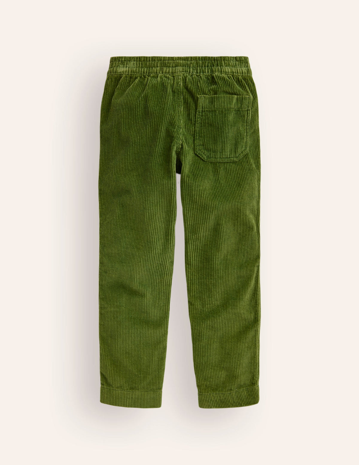Pull-On Cord Trousers-Leaf Green-2