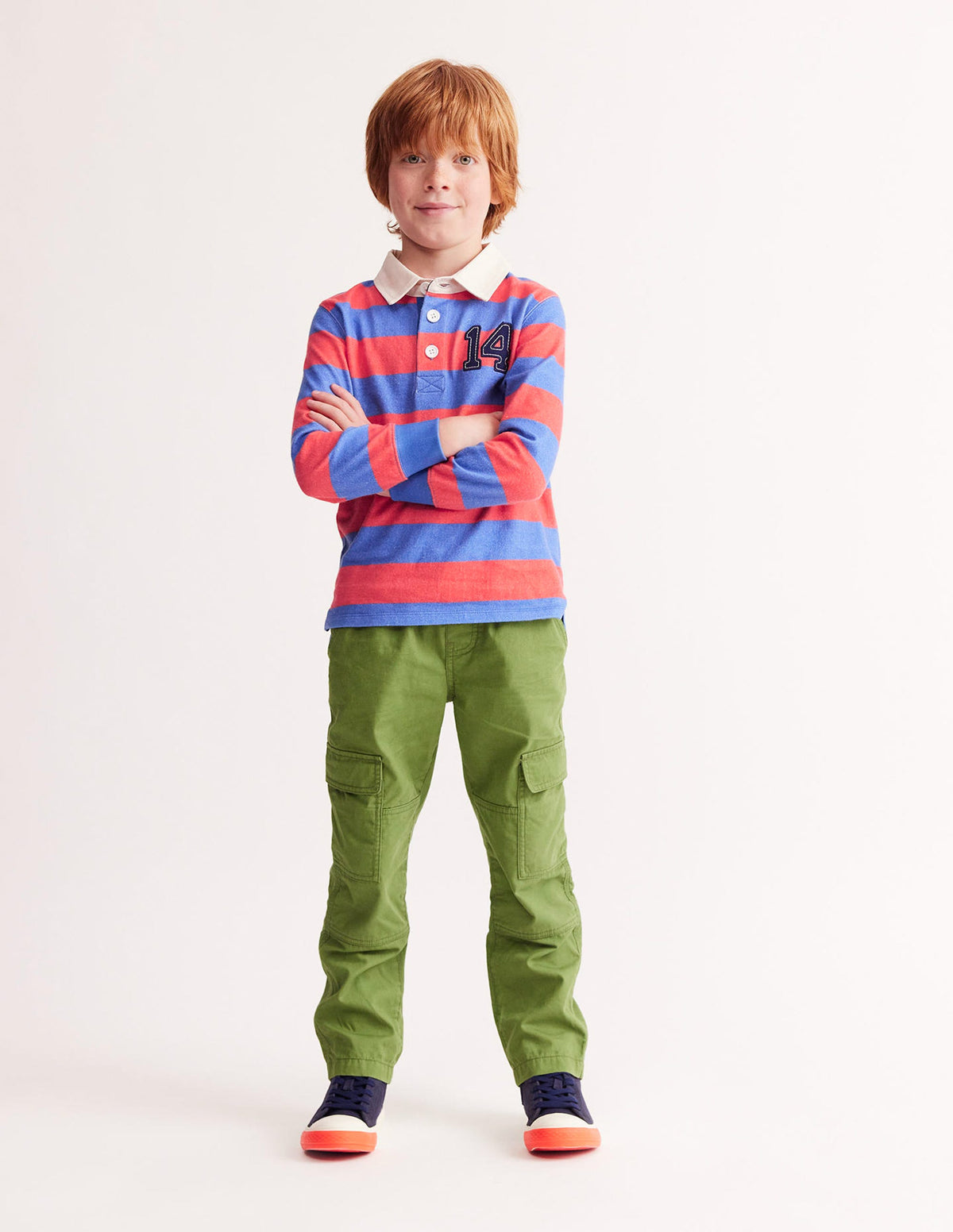 Cargo Pull On Trousers-Leaf Green-4