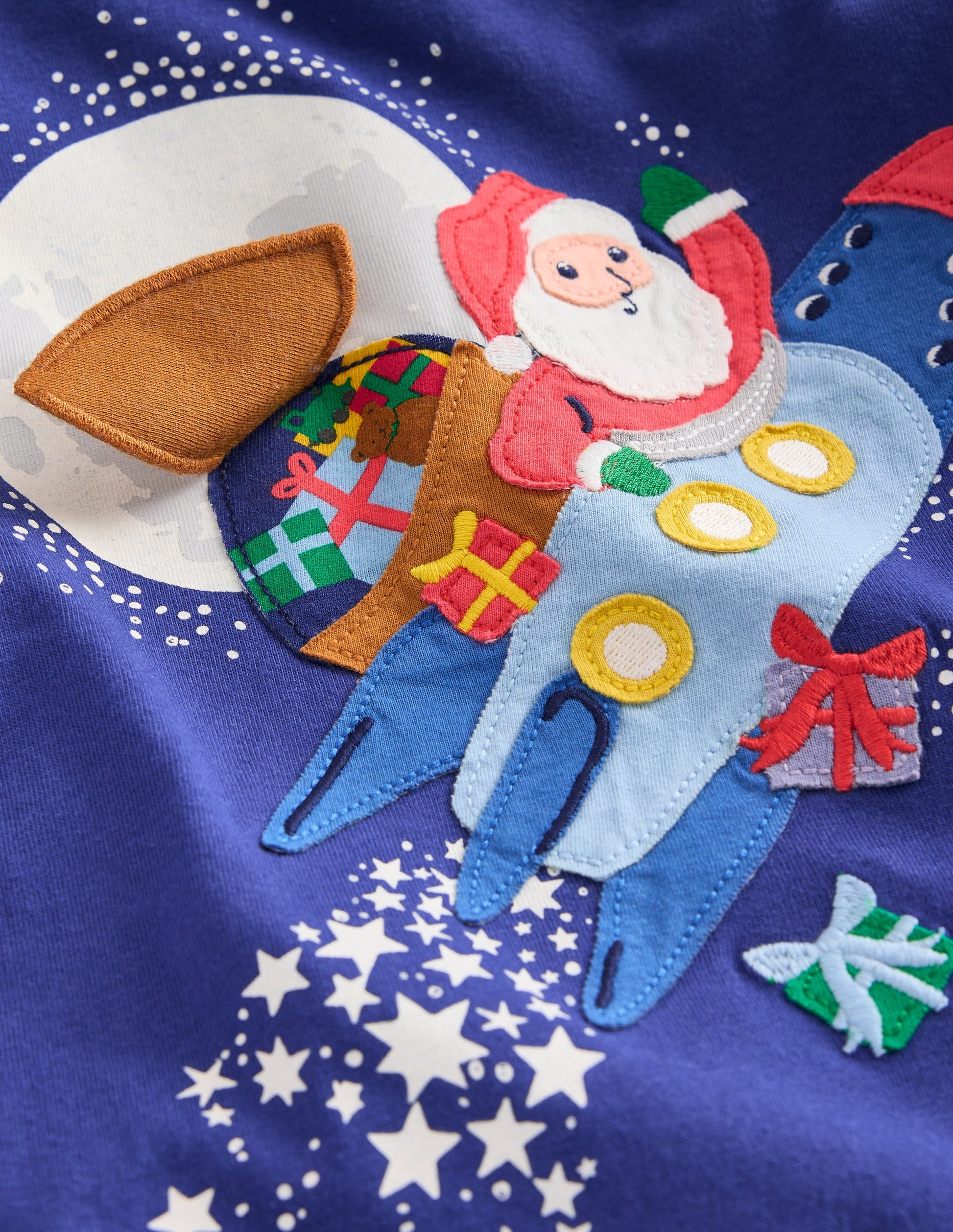 Lift-The-Flap T-shirt-Starboard Blue Rocket Santa-3