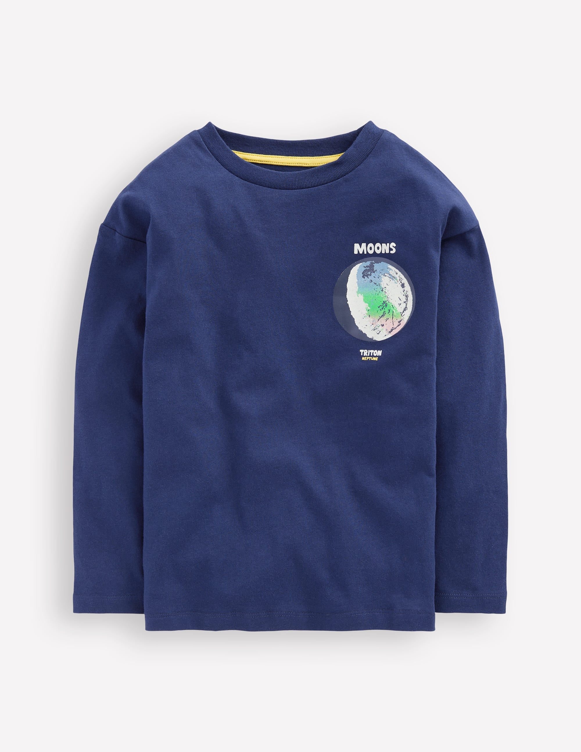 Educational T-Shirt-College Navy Planets - Image 1