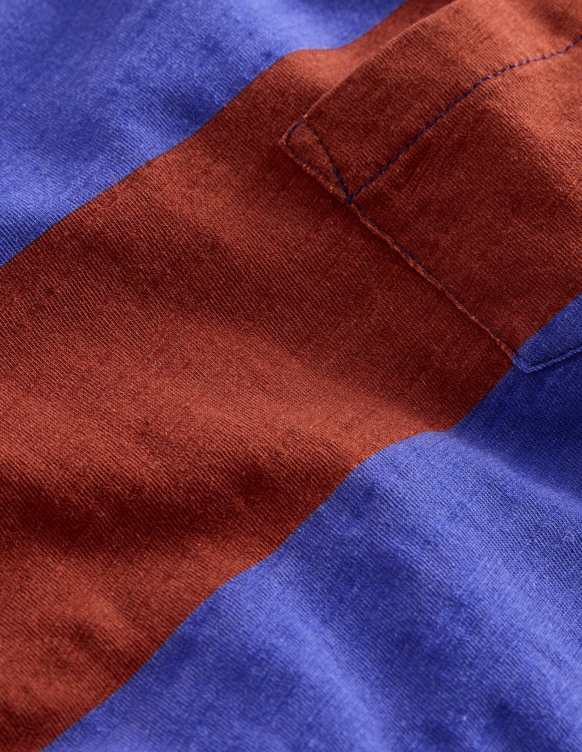 Everyday Long Sleeve T-Shirt-Blue/ Burgandy stripe-3