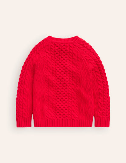 Heritage Cable-Poppy Red-2