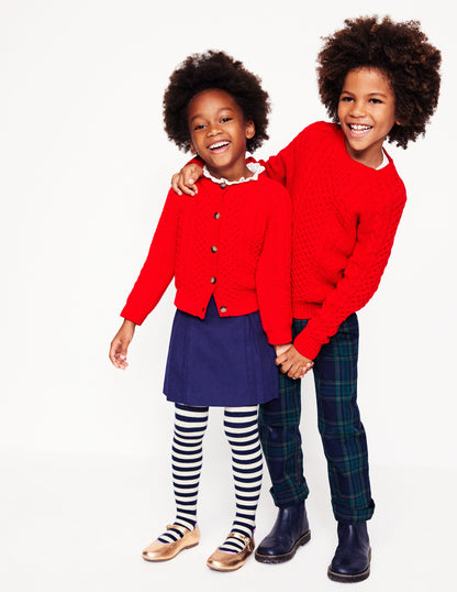 Heritage Cable-Poppy Red-5