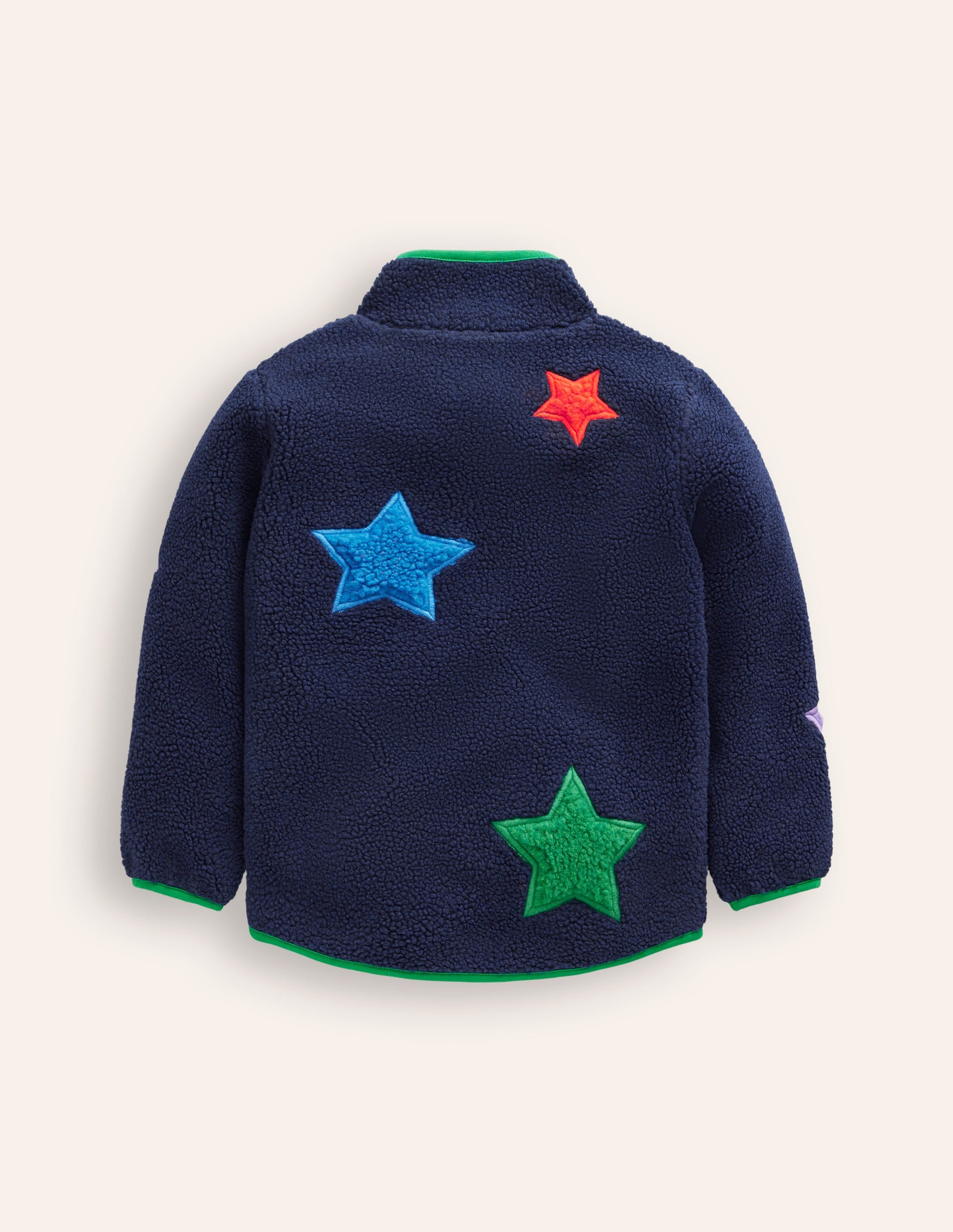 Cosy Borg Jacket-College Navy Star - Image 6