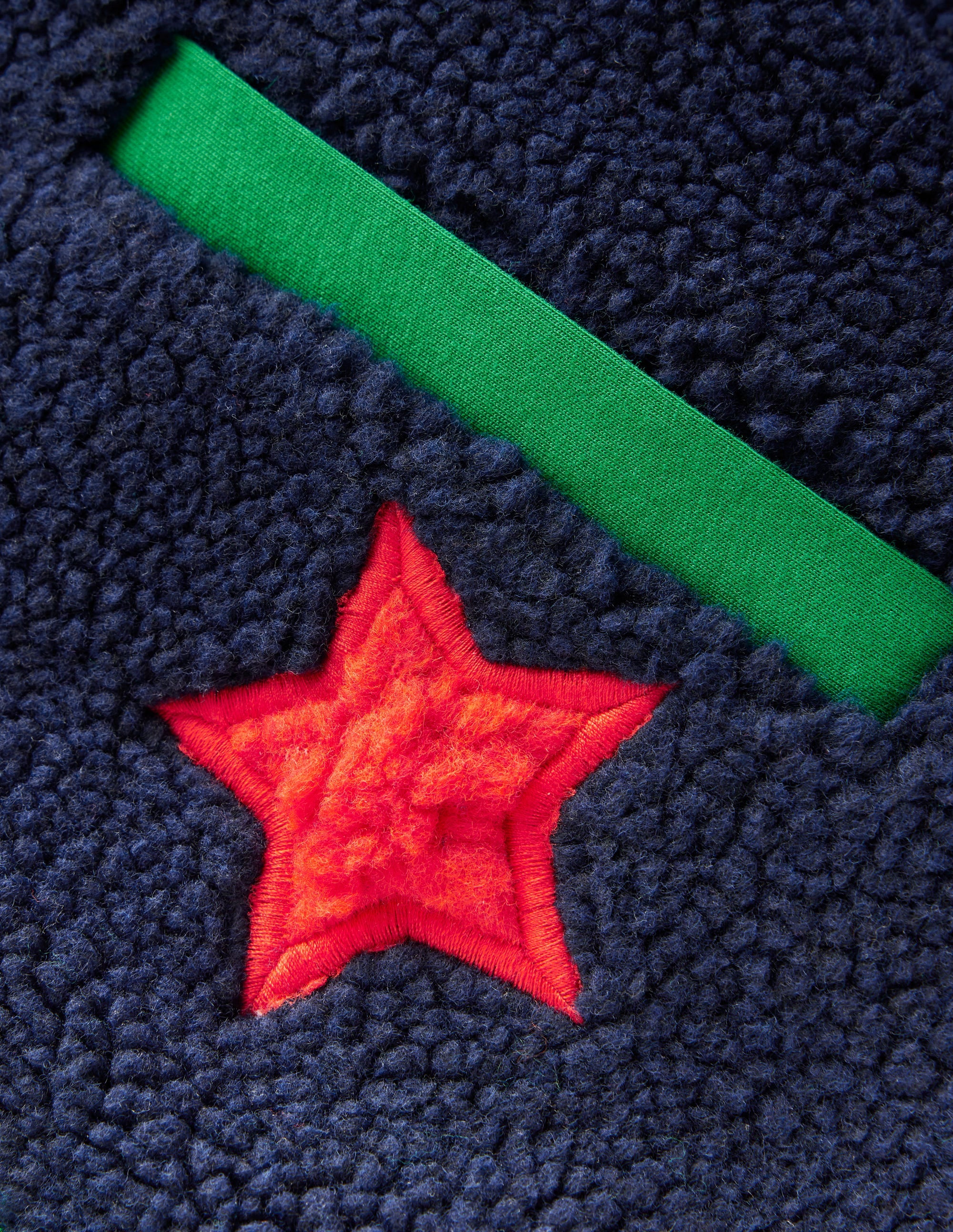 Cosy Borg Jacket-College Navy Star - Image 7