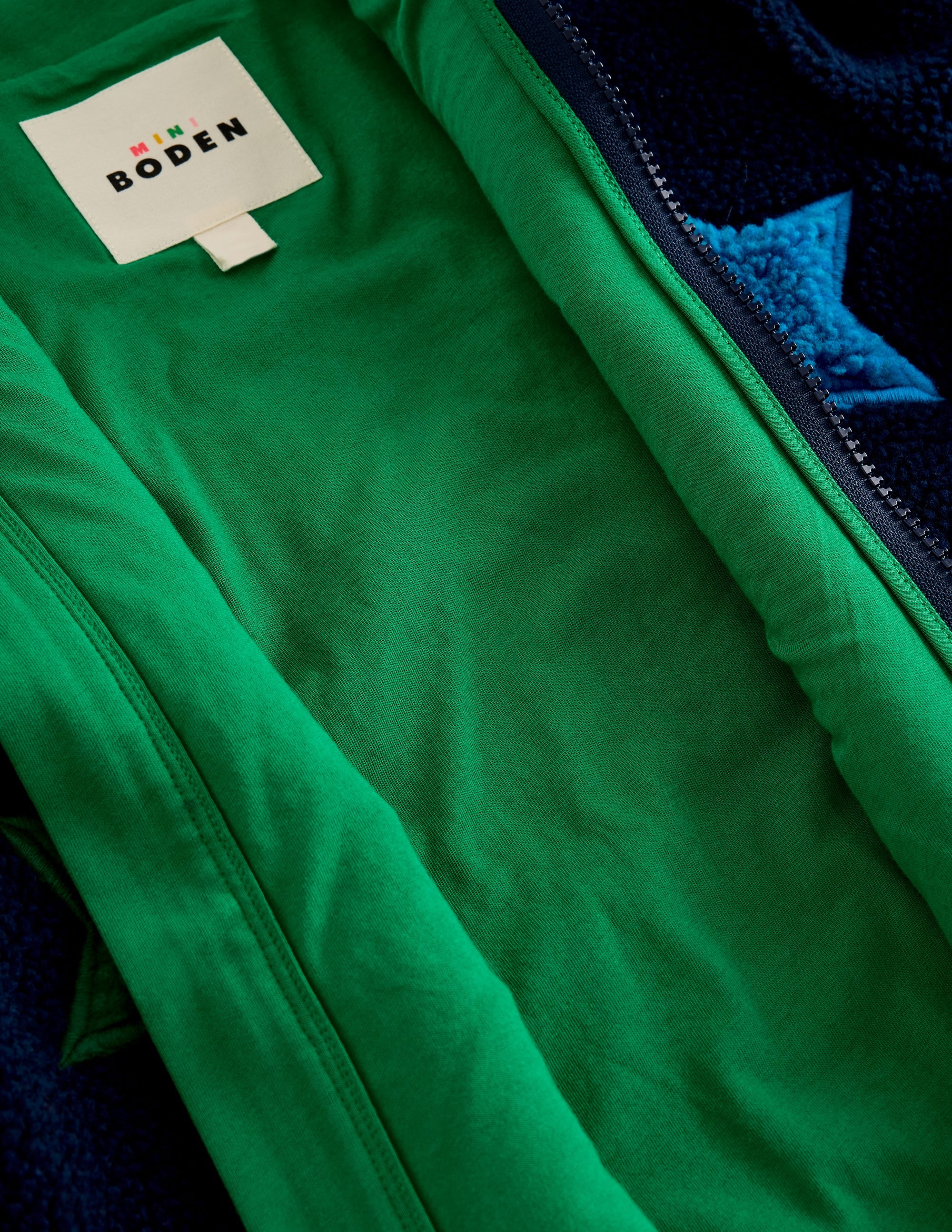Cosy Borg Jacket-College Navy Star - Image 8